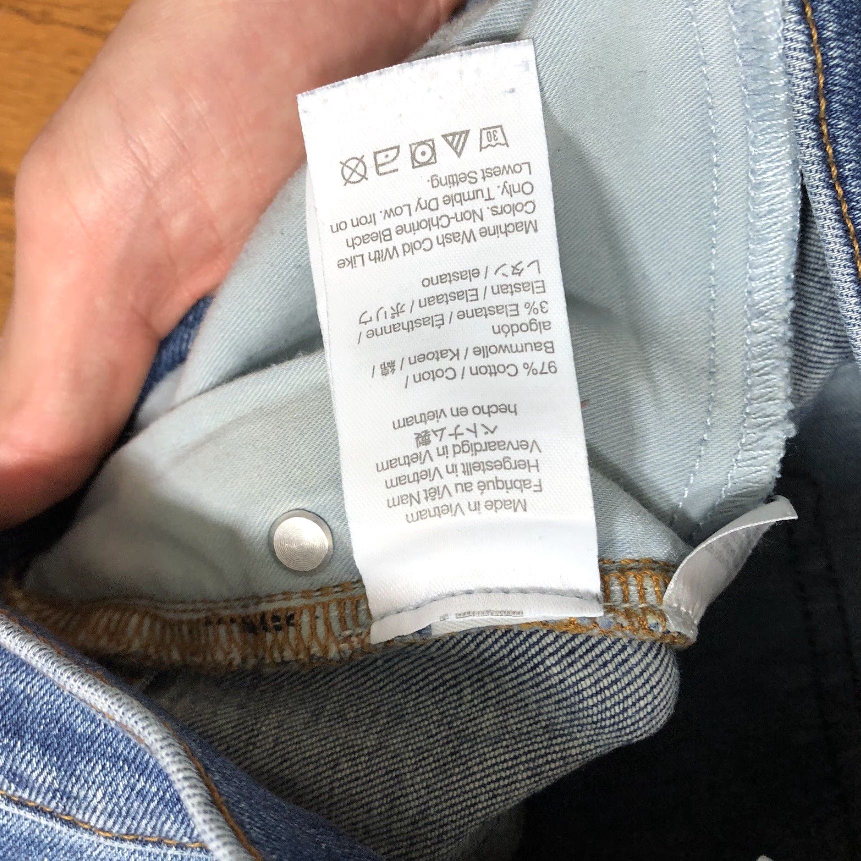 J.Crew J Crew Womens Jeans Skinny Button Fly Toothpick 27 9" Medium Wash Blue Stretch Size 27" / US 4 / IT 40 - 6 Thumbnail