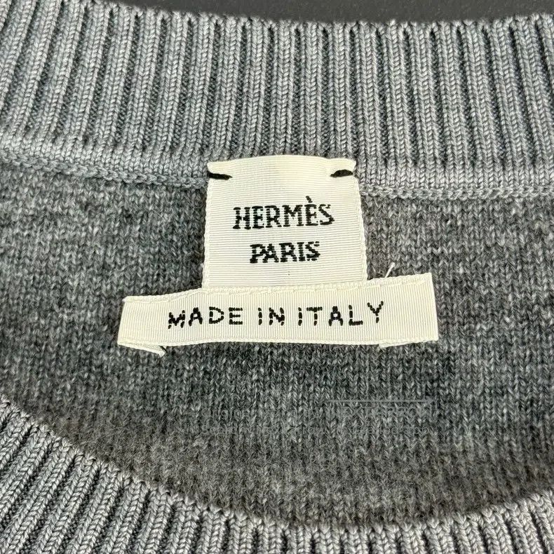 Hermes Hermes Gray Horse Pattern Cashmere and Silk Wool Sweater Size XS / US 0-2 / IT 36-38 - 5 Thumbnail