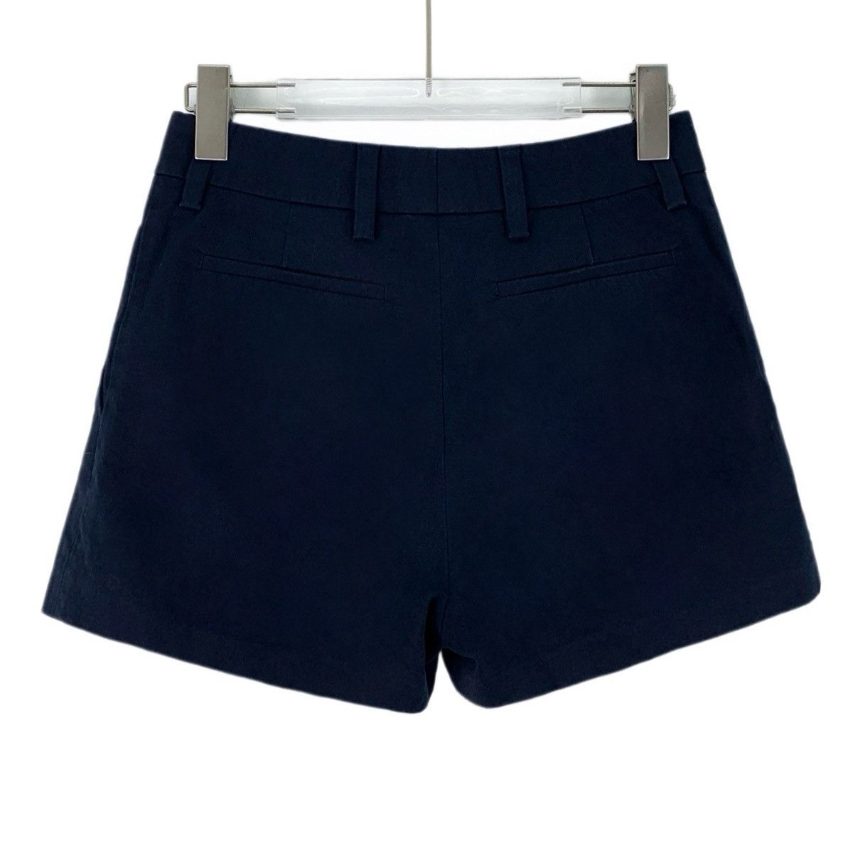 Prada Prada 23SS Navy Cotton Casual Shorts K26WX Size 25" / US 0 / IT 36 - 2 Thumbnail