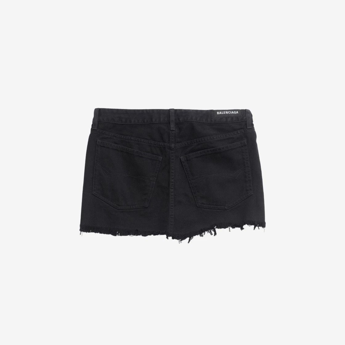 Balenciaga o1mt1gz1124 Cut Off Skirt in Black Size 28" / US 6 / IT 42 - 2 Thumbnail