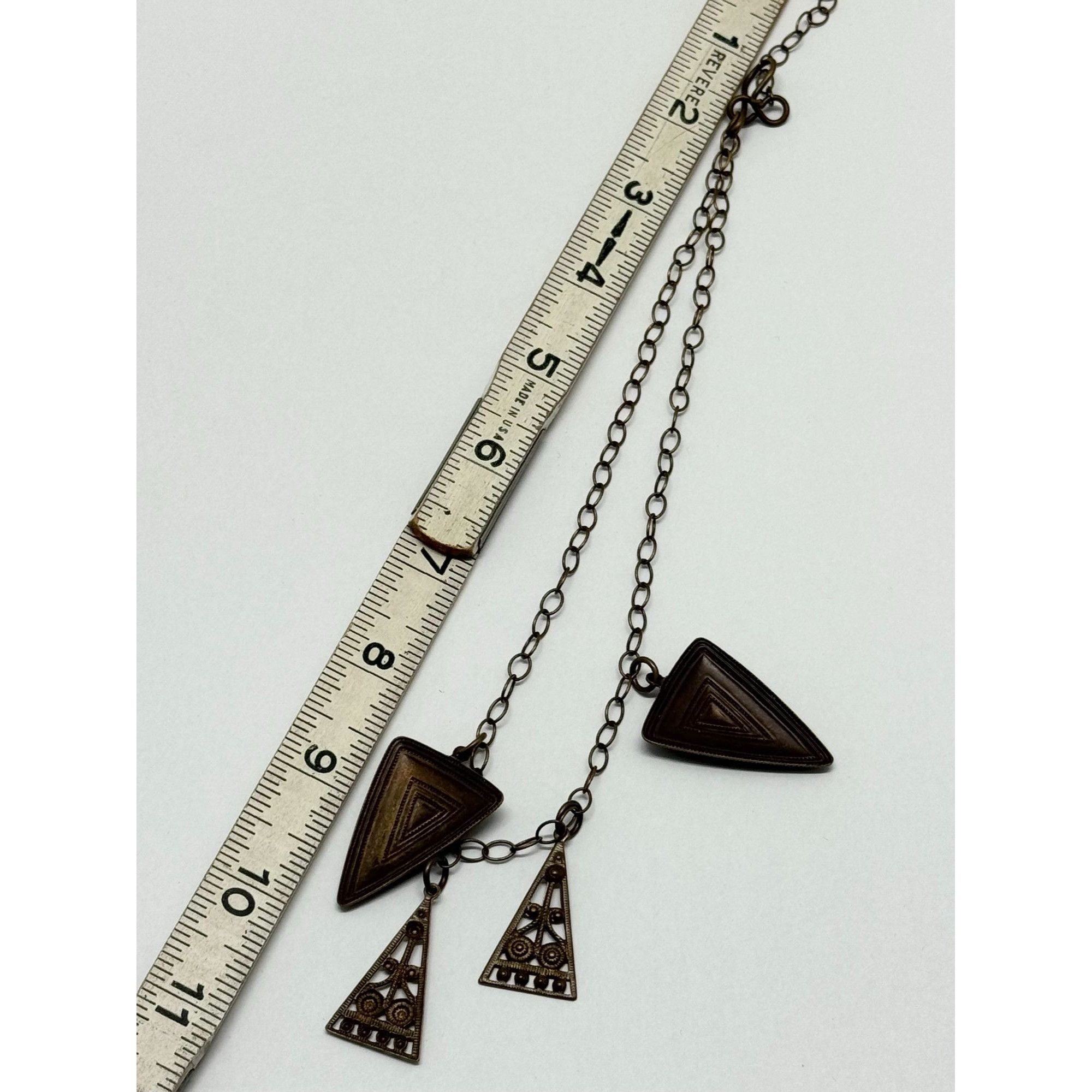 Vintage Vintage triangle charm necklace Size ONE SIZE - 4 Thumbnail