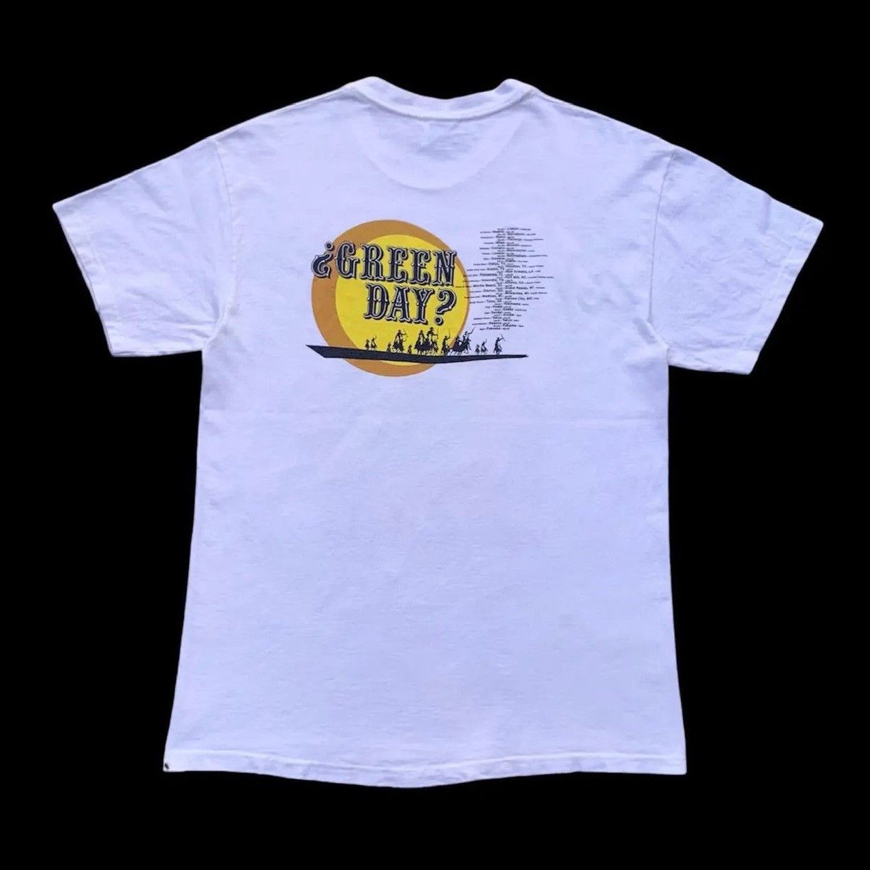 Band Tees Vintage 00s Green Day Warning Tour Tee White Punk Rock Merch Size US M / EU 48-50 / 2 - 2 Thumbnail
