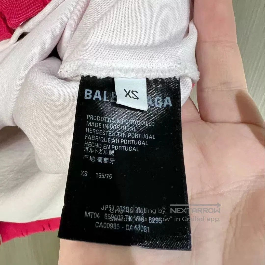 Balenciaga balenciaga red logo distressed hoodie. Size US XS / EU 42 / 0 - 6 Thumbnail