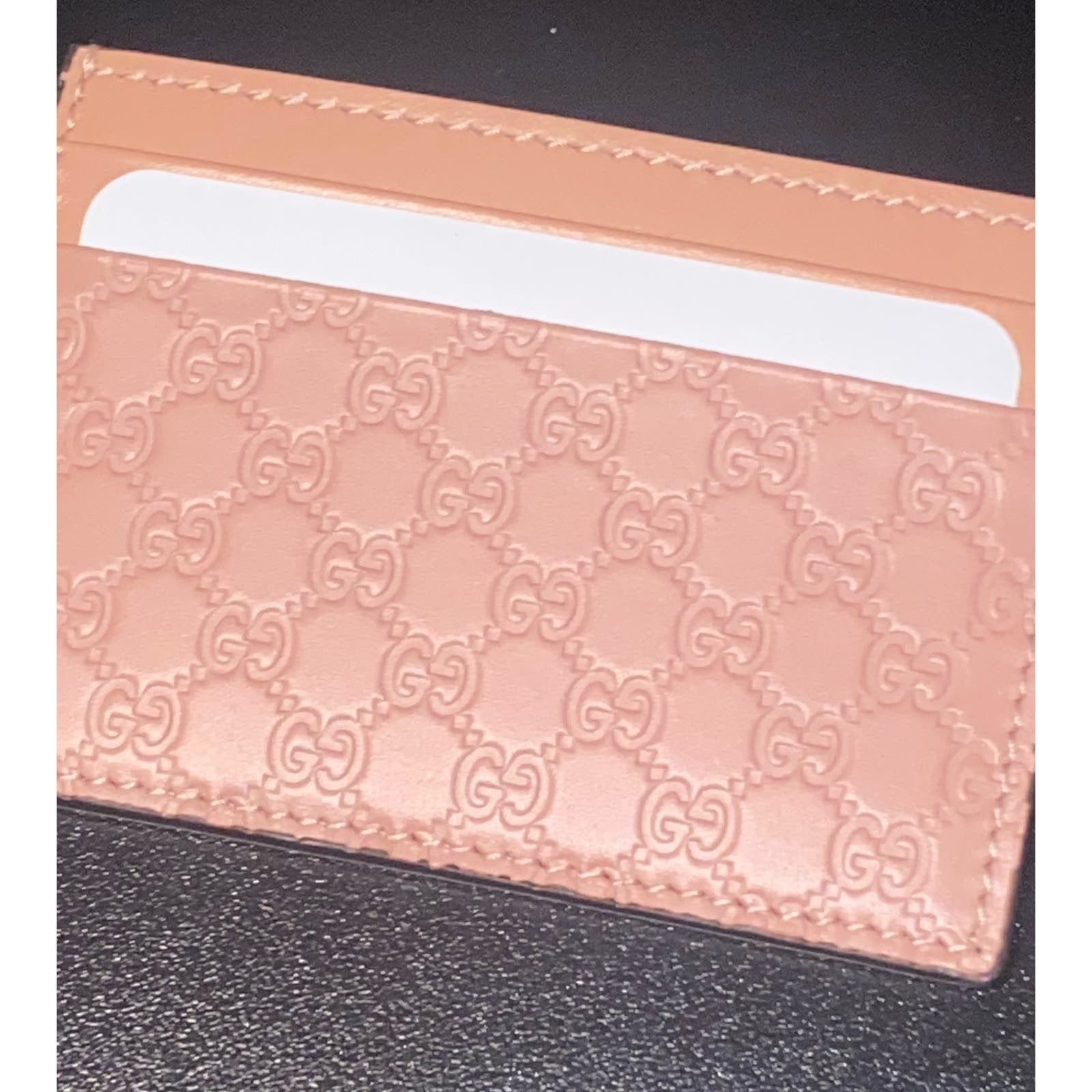 Gucci NEW GUCCI-Microguccissima Pattern Card Holde Size ONE SIZE - 5 Thumbnail