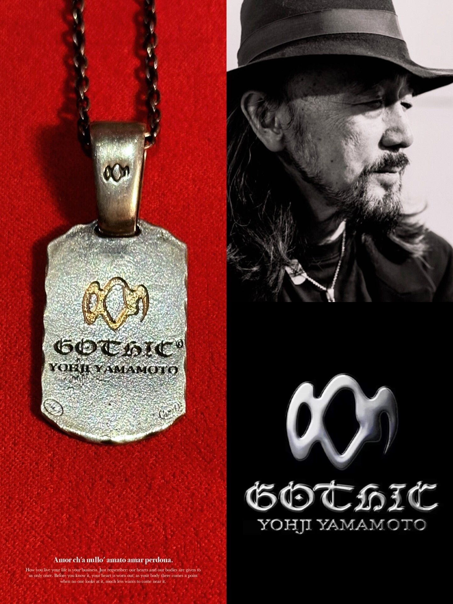 Yohji Yamamoto FW22 Wolf Dagger Gothic Necklace | Grailed