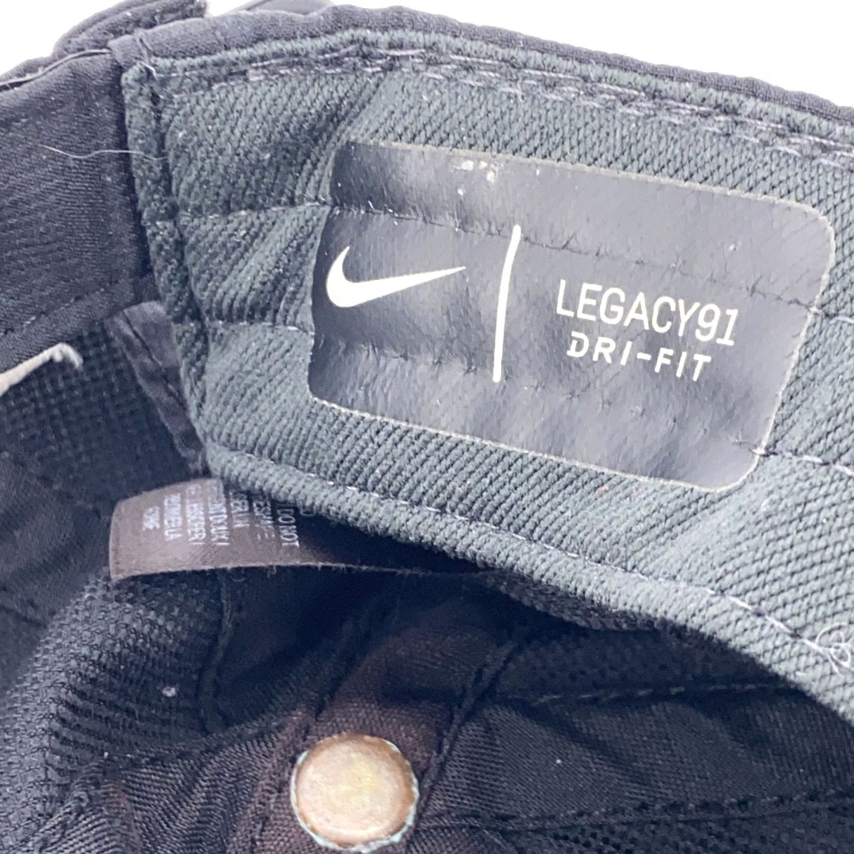 Nike Nike Hat Cap Strap Back Black Legacy91 Dri-FIT Mens Golf Size ONE SIZE - 5 Thumbnail