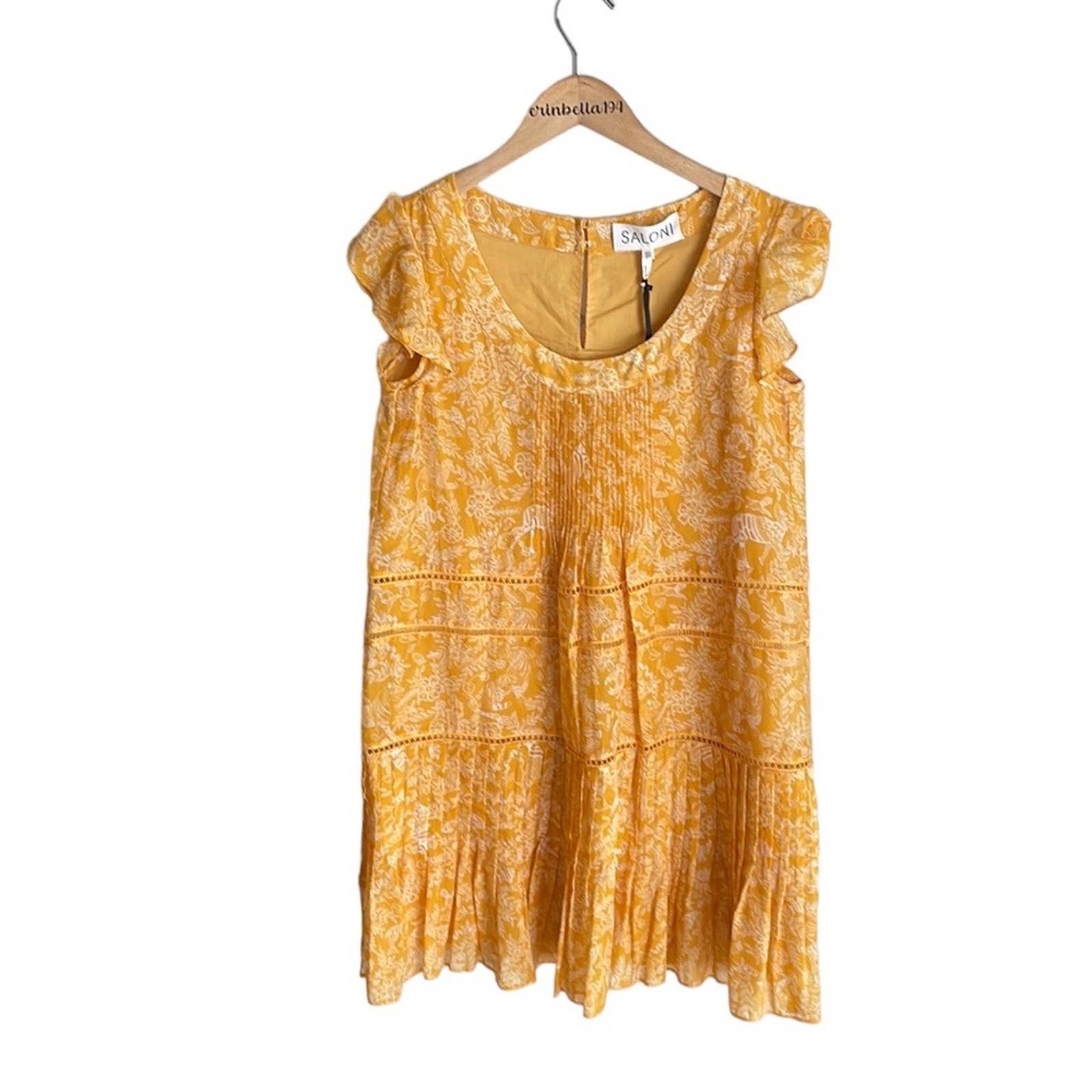 Saloni SALONI Maggie cotton and silk blend dress | Grailed