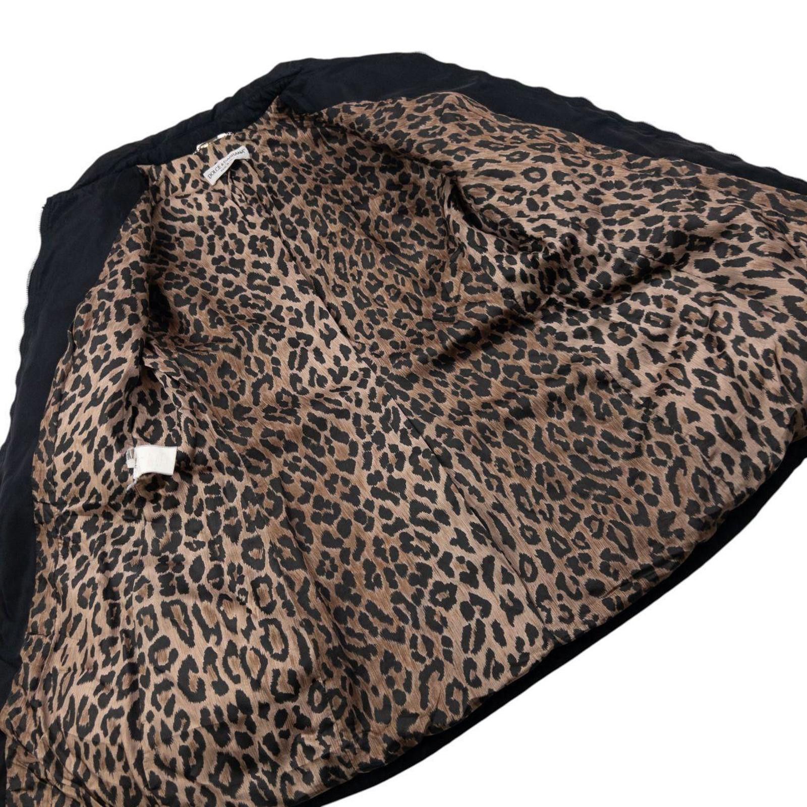 Dolce & Gabbana Vintage 2000s Dolce & Gabbana Leopard Print Lined Jacket L Size L / US 10 / IT 46 - 5 Thumbnail