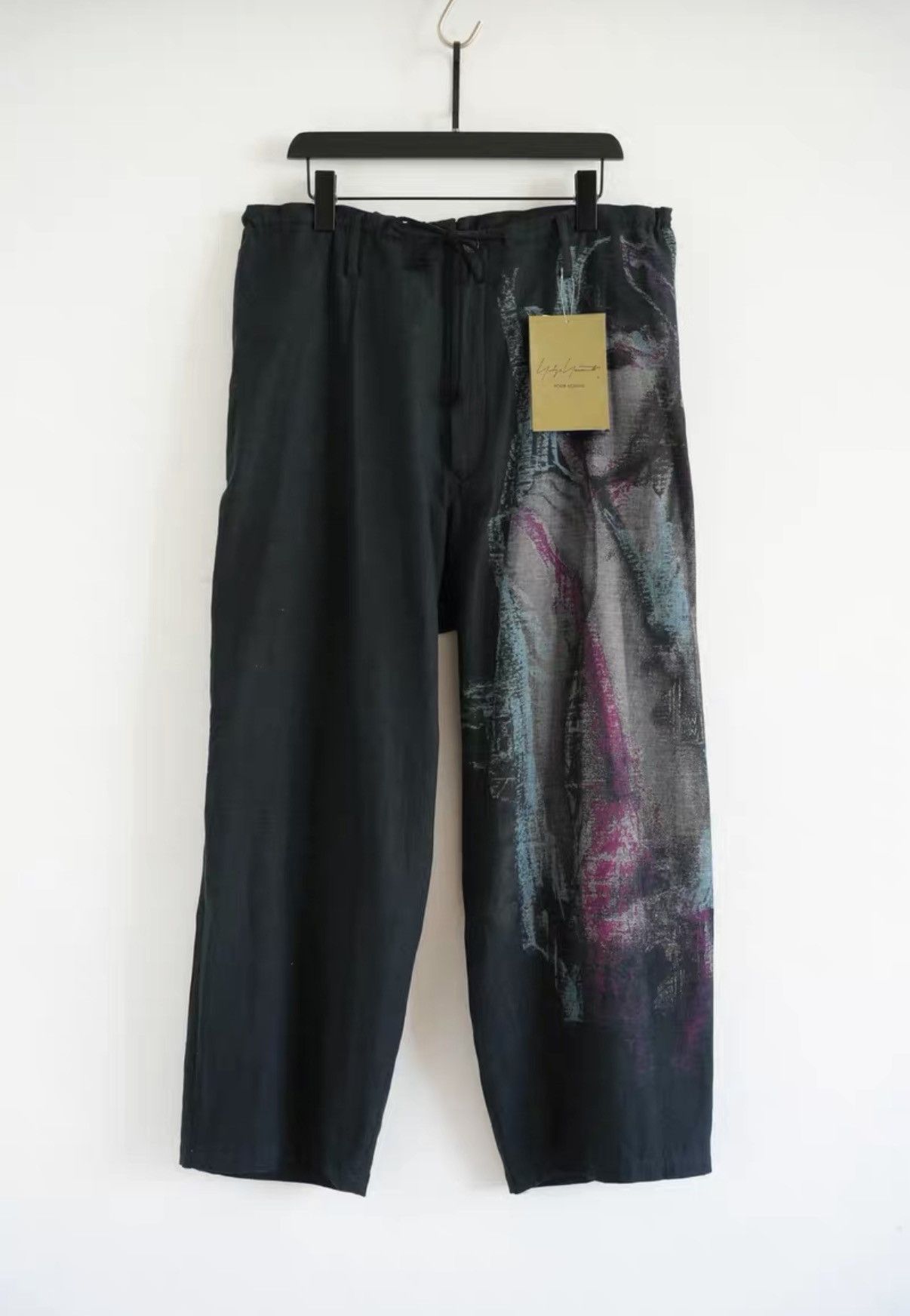 Yohji Yamamoto Yohji Yamamoto 24aw Kie Portrait Print Pants K4 Size US 36 / EU 52 - 1 Thumbnail