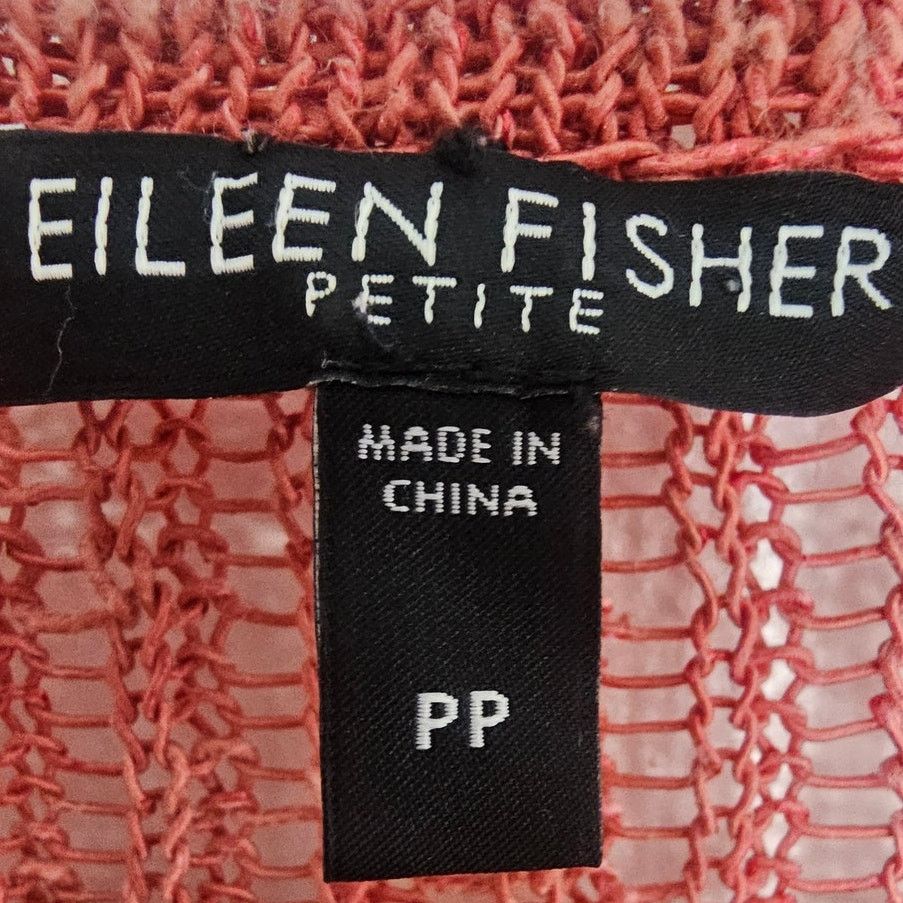 Eileen Fisher Eileen Fisher Open Knit Linen Cotton Sweater S Euro Summer Size S / US 4 / IT 40 - 6 Thumbnail