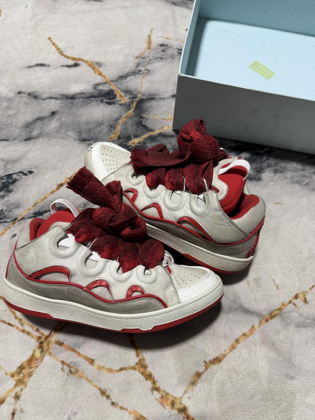 Lanvin Lanvin Curb White Red - Sz 10Us Size US 10 / EU 43 - 3 Thumbnail