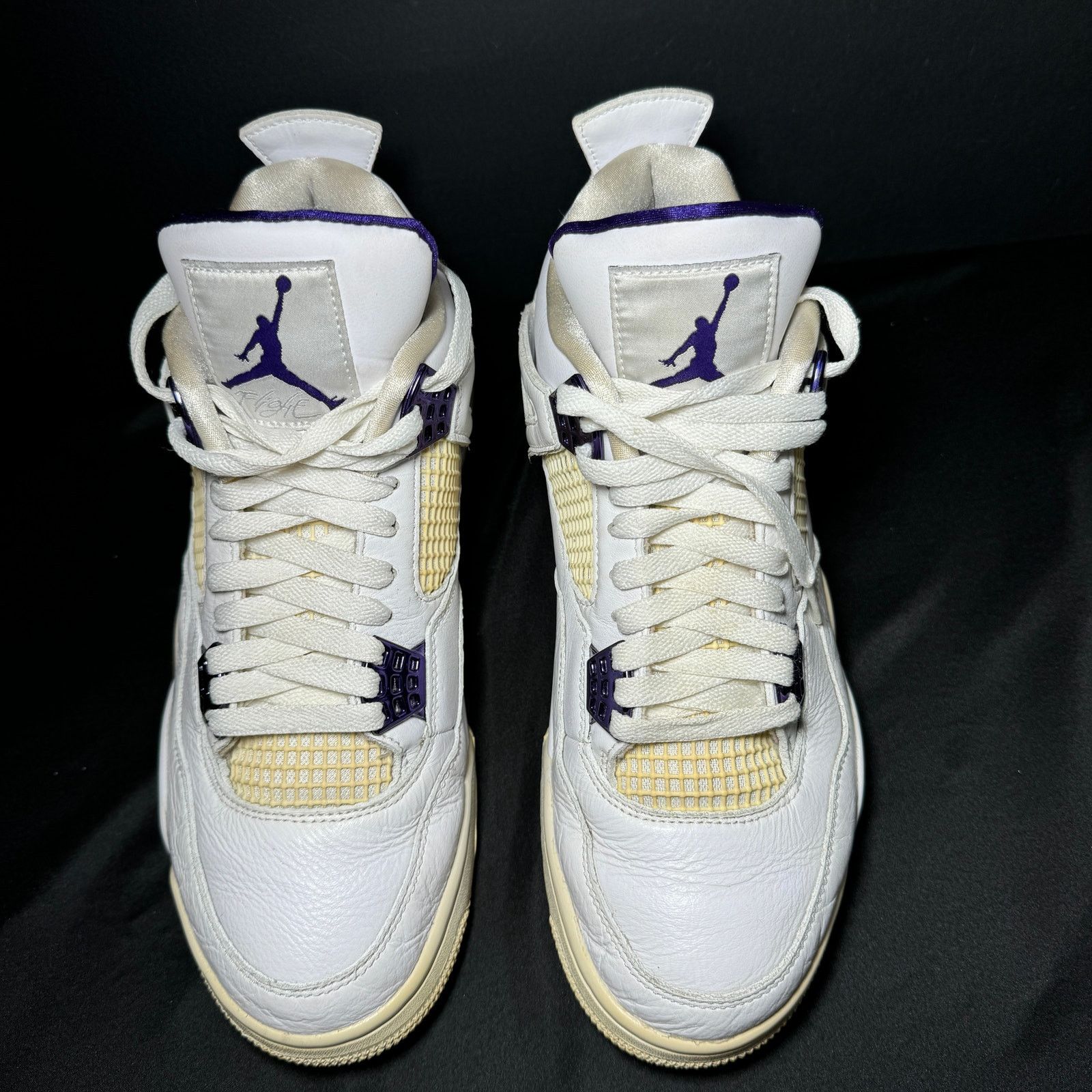 Jordan Brand × Nike Nike Air Jordan 4 Retro Purple Metallic Men's Shoes Size 10 Size US 10 / EU 43 - 3 Thumbnail