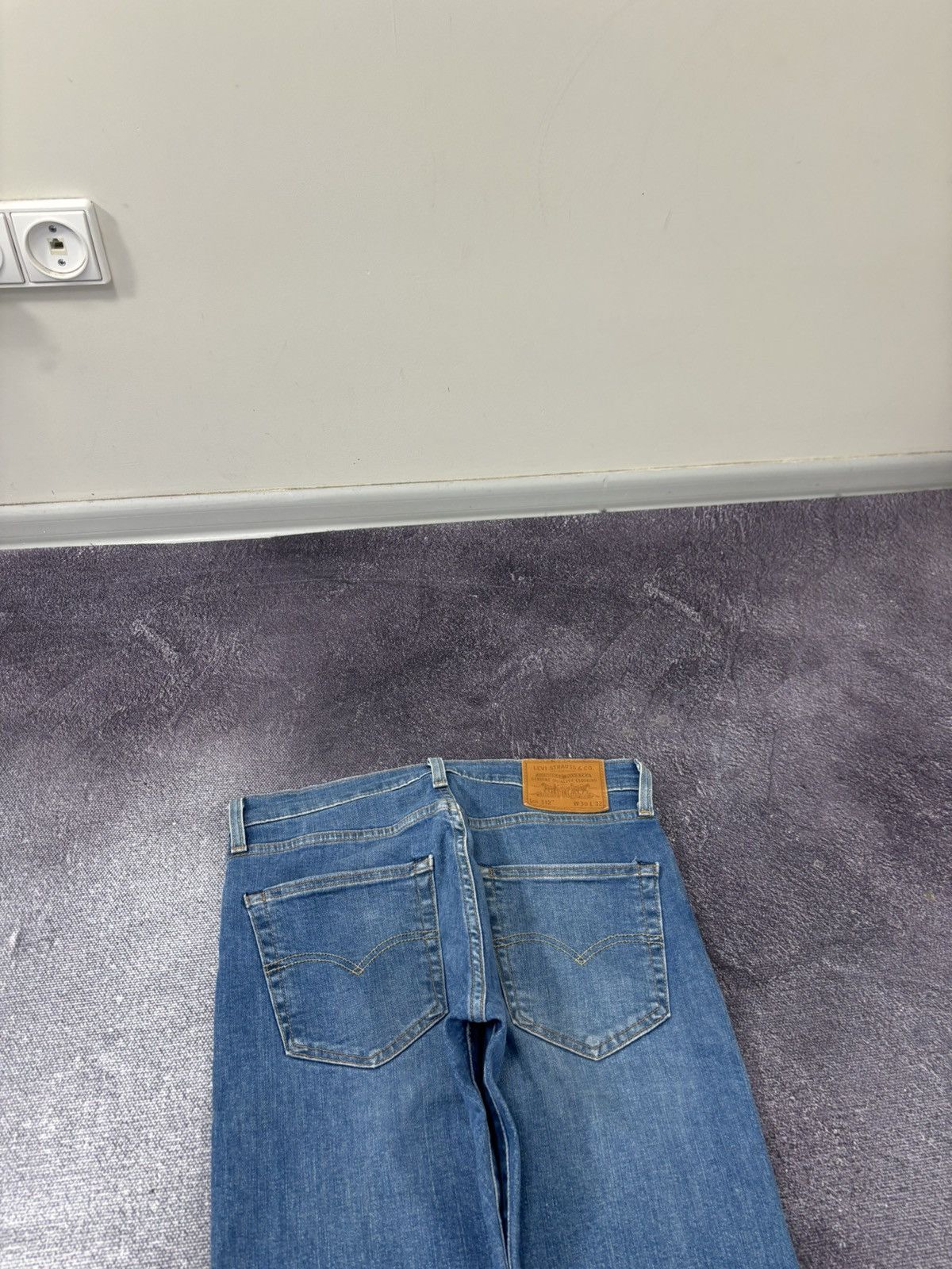 Levi's Levi’s Premium 512 Big E Men’s Skinny Fit Blue Denim Jeans Size US 30 / EU 46 - 4 Thumbnail