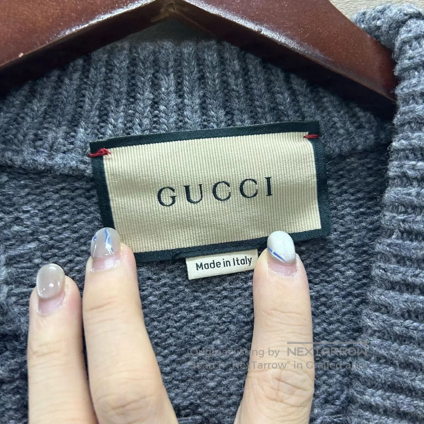 Gucci gucci gray pattern v-neck long sleeve sweater. Size XS / US 0-2 / IT 36-38 - 3 Thumbnail