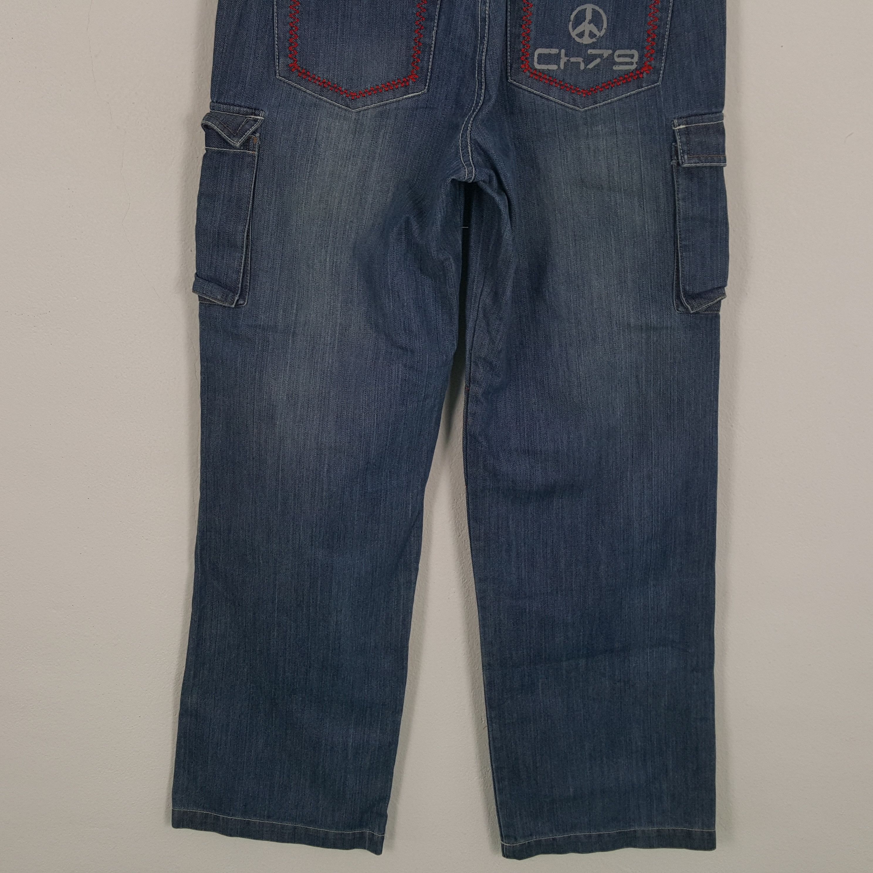 Karl Kani × Vintage Vintage KARL KANI American Streetwear Skateboard Cargo Jeans Size US 27 - 3 Thumbnail
