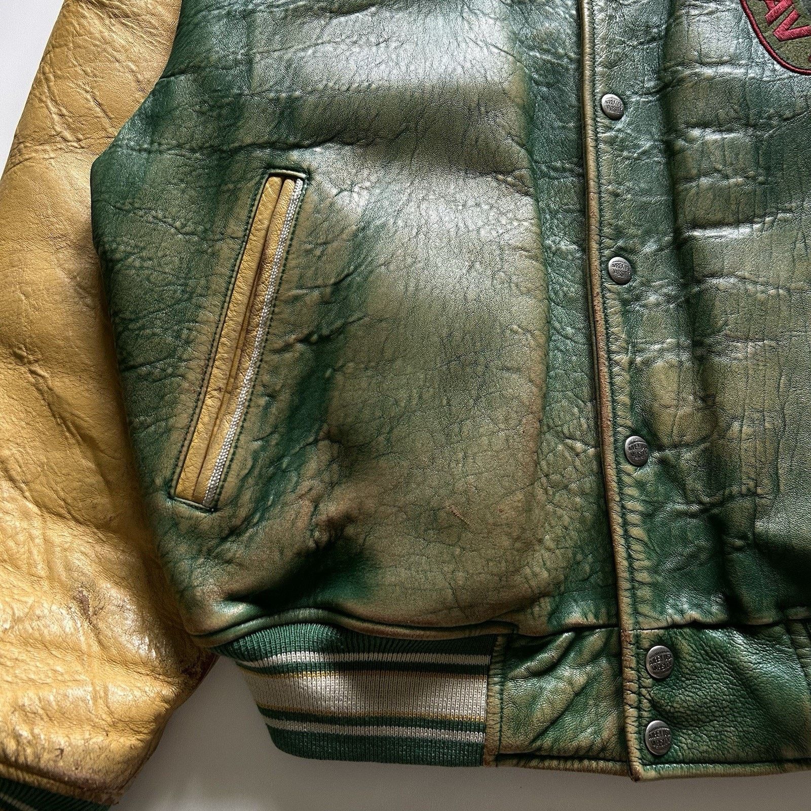Avirex × Vintage Vintage 90s Avirex Alaskan Wild Bears Leather Jacket Large Size US L / EU 52-54 / 3 - 5 Thumbnail