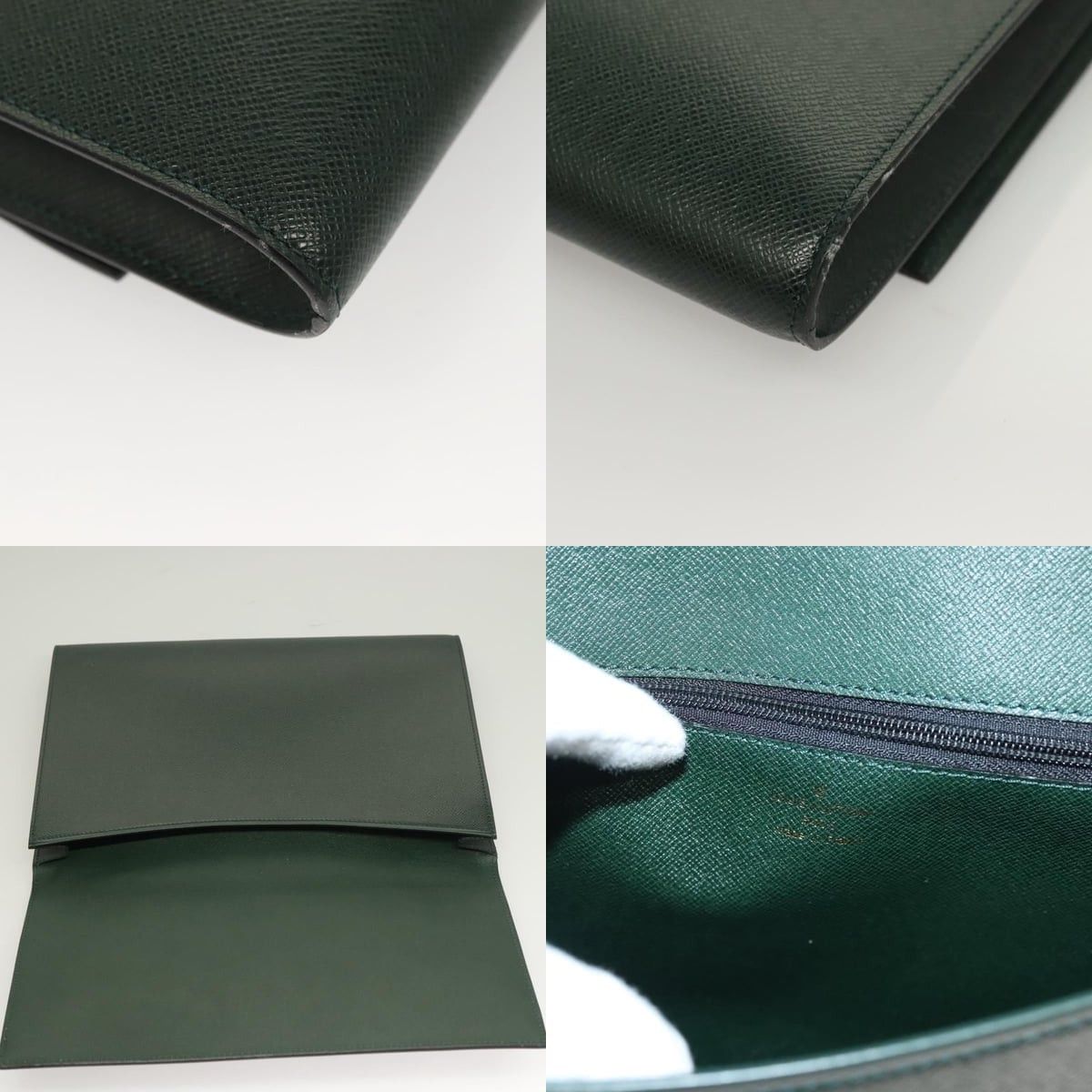 LOUIS VUITTON Taiga Leather Volga Briefcase Epicea M30204