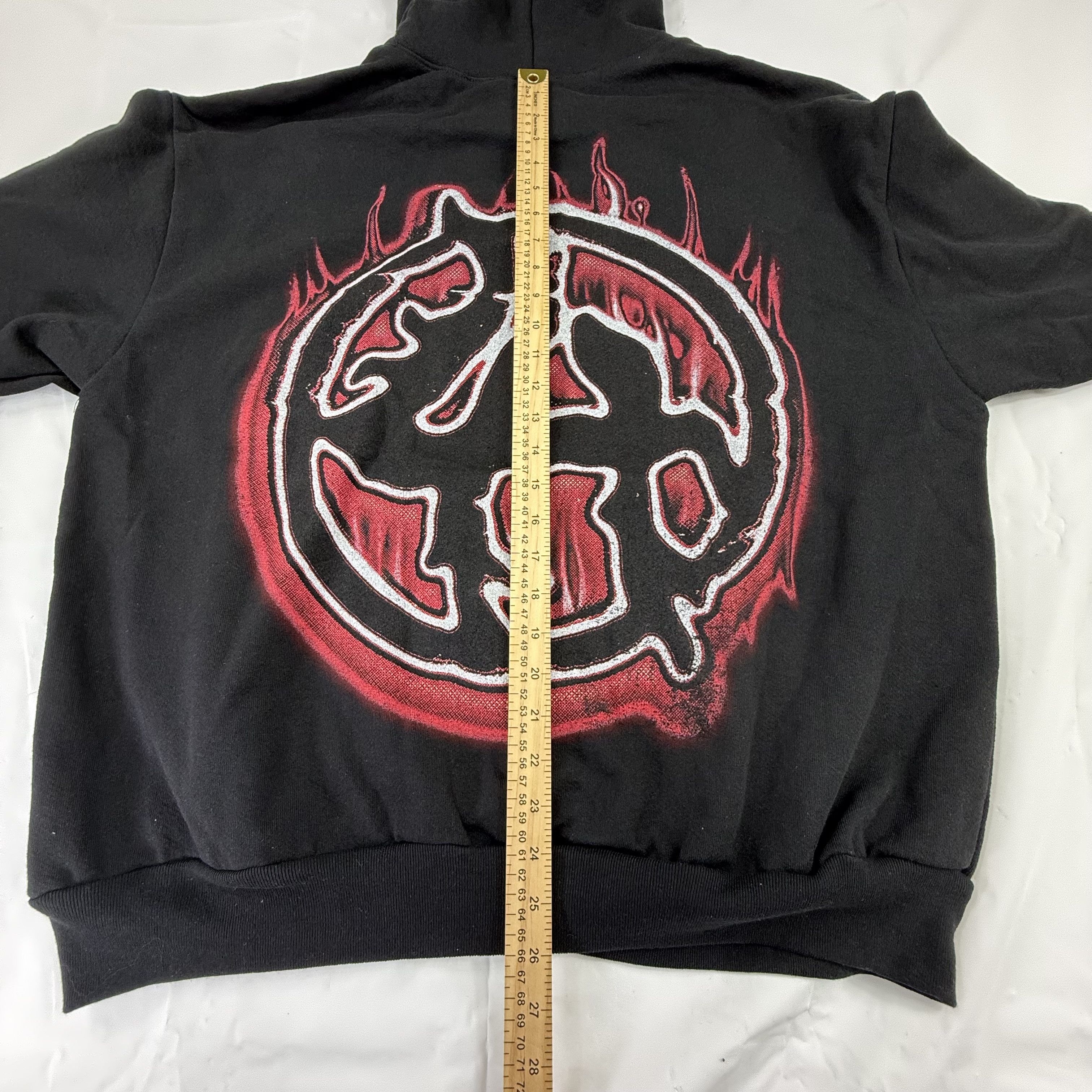 Lost hills Lost Hills Black Flaming Skull Graphic Hoodie Mens XL Size US XL / EU 56 / 4 - 7 Thumbnail