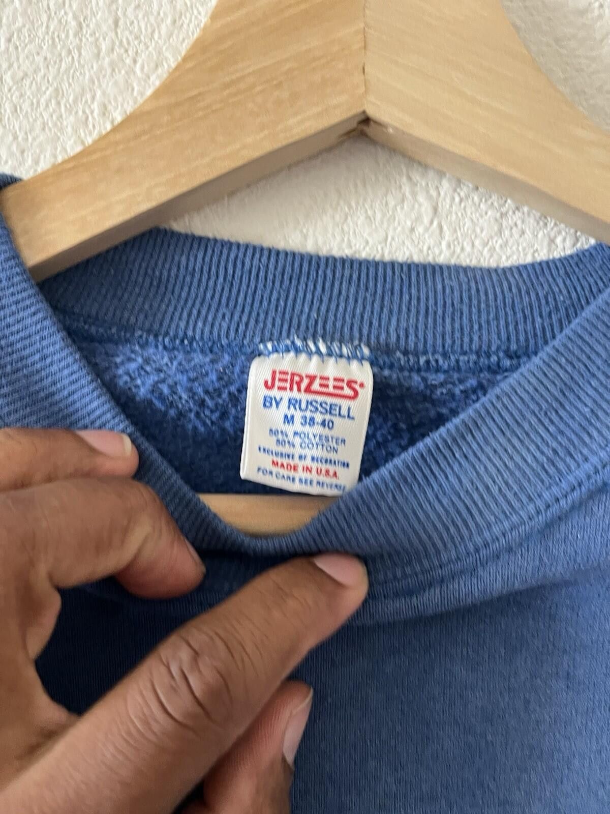 Jerzees Jerzees By Russell Sweatshirt Mens M Blue Pullover Vintage Size US M / EU 48-50 / 2 - 3 Thumbnail