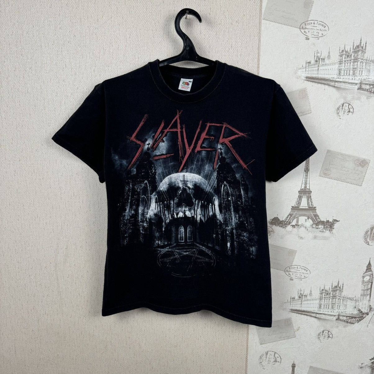 Slayer Vintage Slayer T shirt Rock Black 00s Sz M Band Merch Music Size US M / EU 48-50 / 2 - 1 Thumbnail