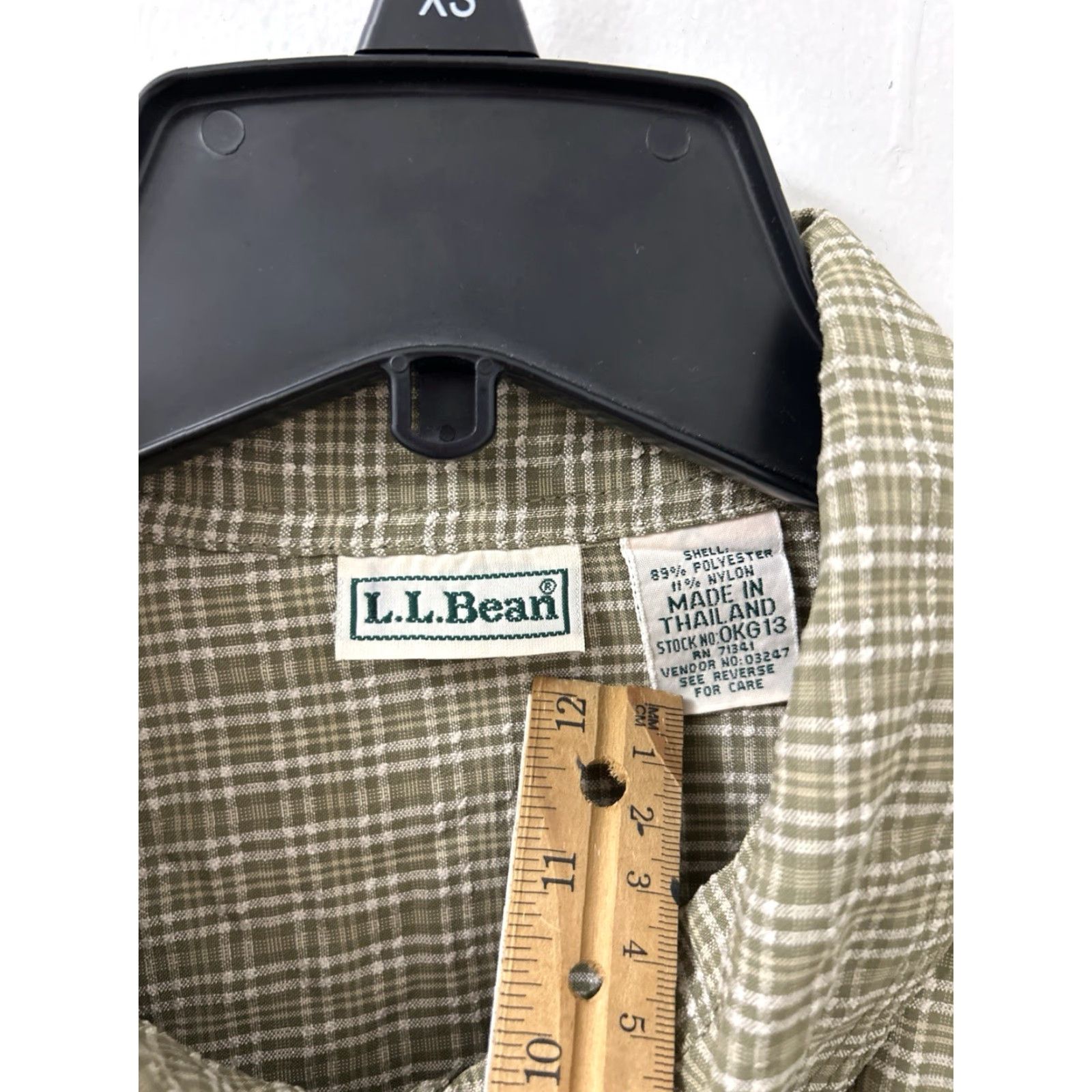 Vintage VINTAGE LL Bean Shirt Mens XL Green Plaid Button Down Pockets Outdoor L/S Knit? Size US XL / EU 56 / 4 - 5 Thumbnail