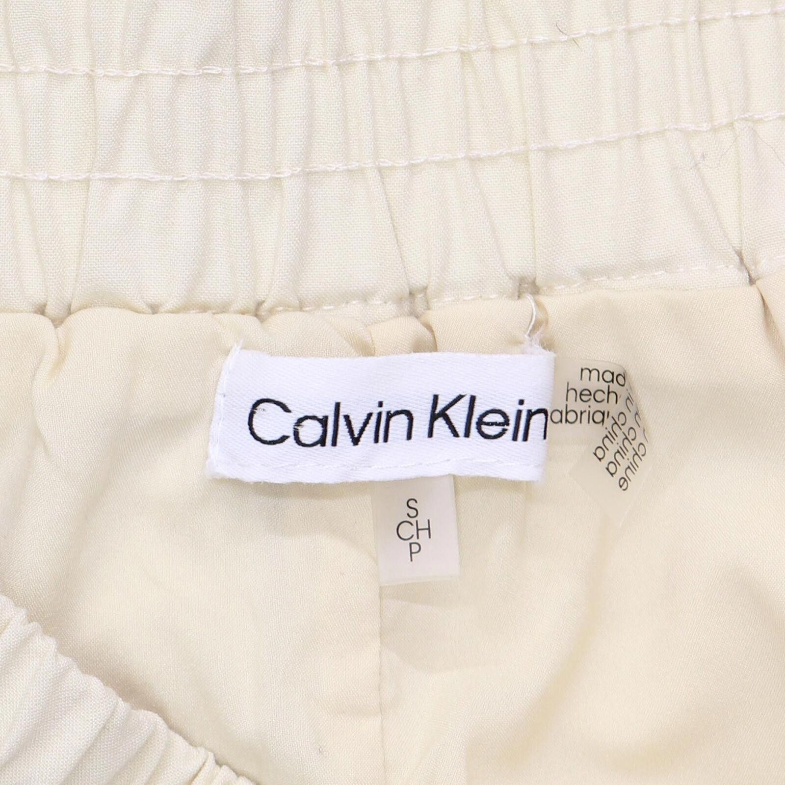 Calvin Klein Calvin Klein Drawstring Straight Leg Pants Light Yellow S Size 28" / US 6 / IT 42 - 5 Thumbnail