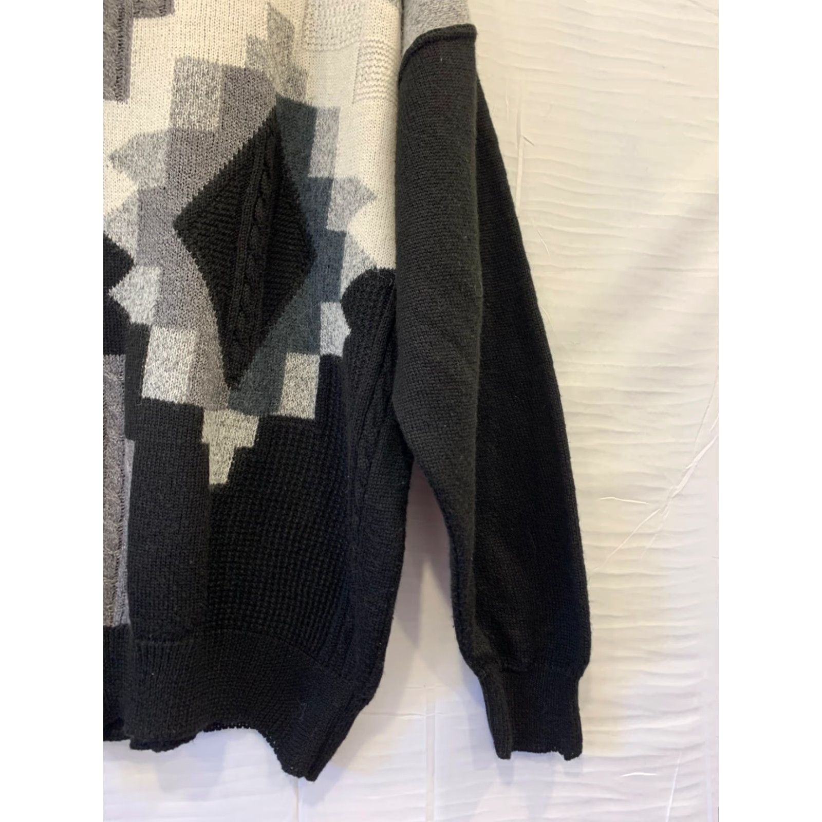 Vintage Tino Tinti Sweater Men’s 3XL Oversized Knit Geometric Made in Italy Size US XXL / EU 58 / 5 - 5 Thumbnail