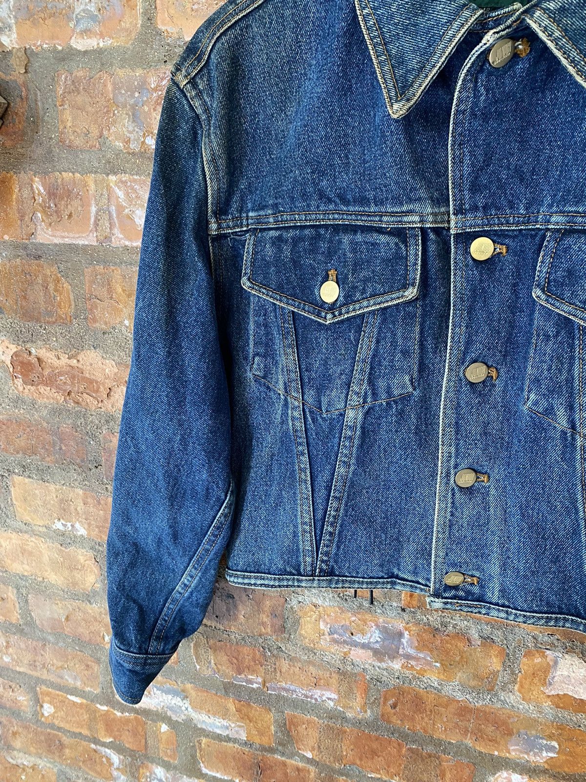 Jean Paul Gaultier 1988 JPG lace up crop denim Jacket Size M / US 6-8 / IT 42-44 - 6 Thumbnail