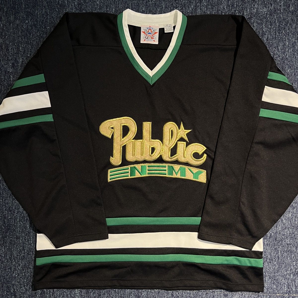 Other Vintage 90s PUBLIC ENEMY Hockey Jersey Size US XL / EU 56 / 4 - 3 Thumbnail