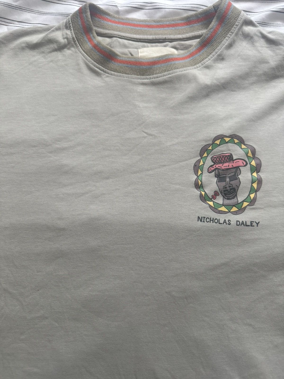 Nicholas Daley Nicholas Daley Graphic Long Sleeve Shirt Olive Green Large Size US L / EU 52-54 / 3 - 3 Thumbnail