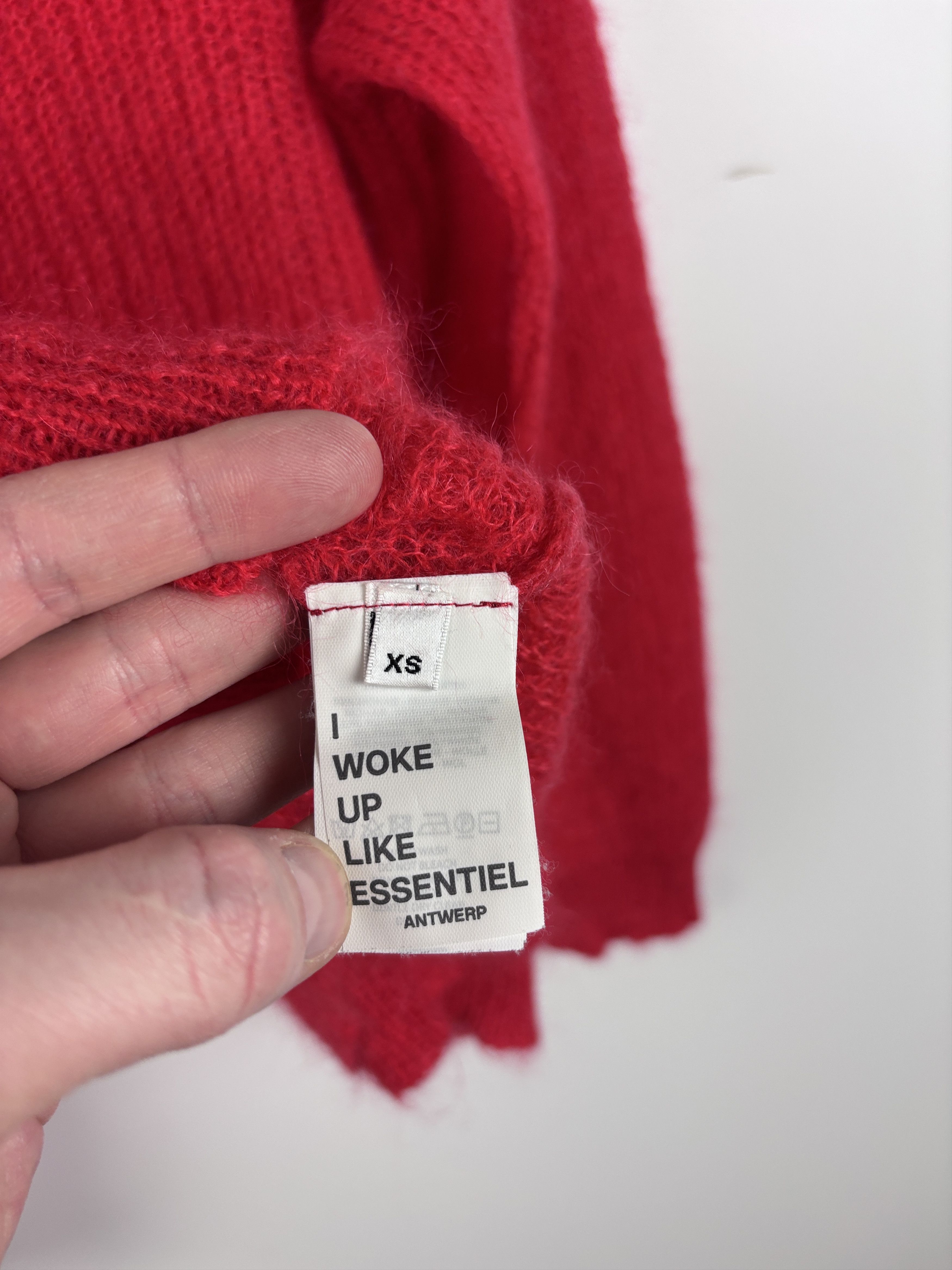 Essentiel Antwerp Essential Antwerp Mohair Wool Polyamide Sweater Red Size XS Size XS / US 0-2 / IT 36-38 - 8 Thumbnail