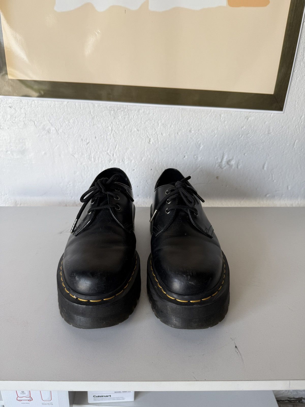 Dr. Martens Dr. Martens 1461 Smooth Leather Platform Shoes Size US 8 / EU 41 - 2 Thumbnail