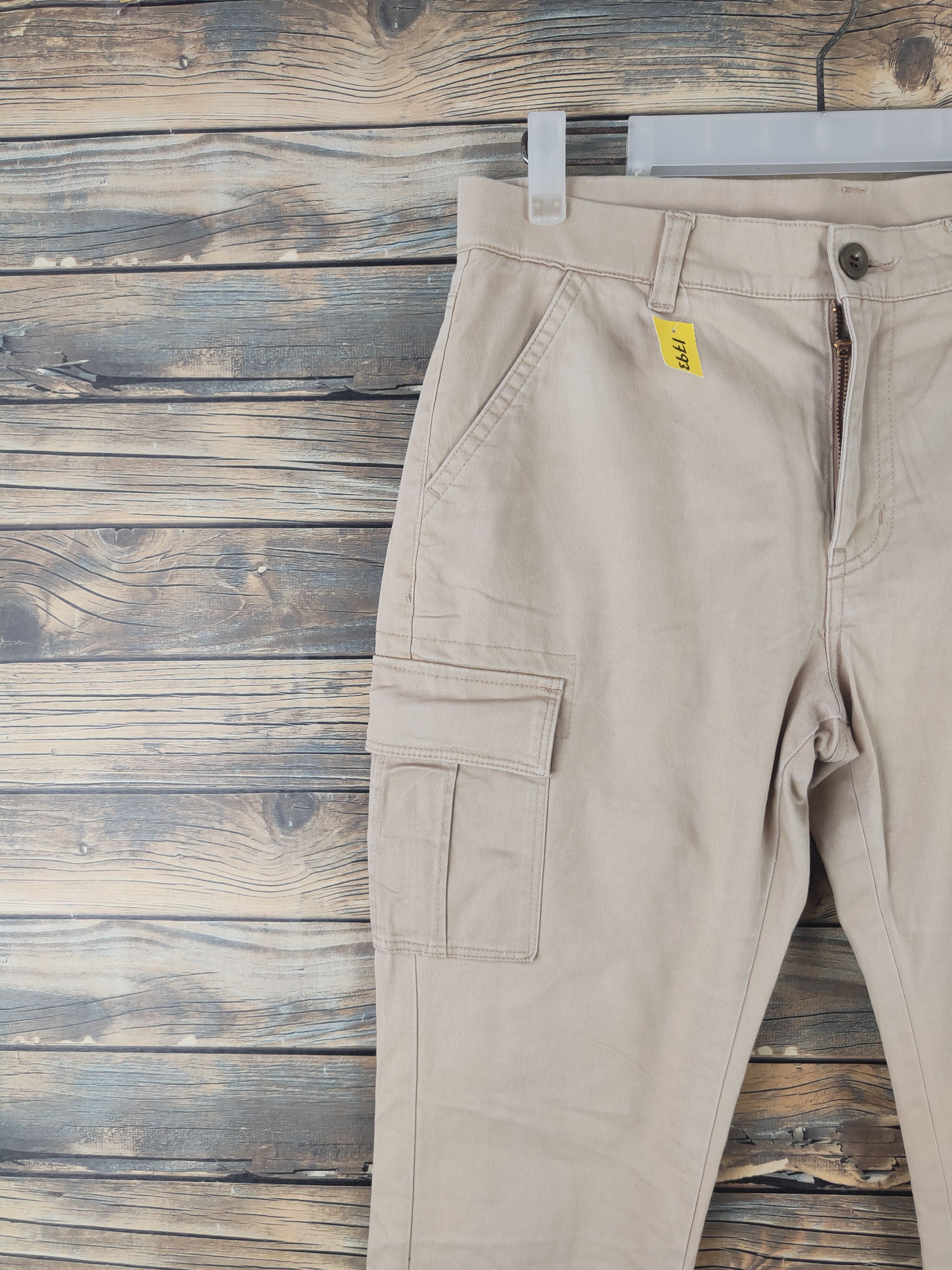 Japanese Brand DL Japanese Brand Beige Multipocket Cargo Pants #1793 Size 29" - 3 Thumbnail