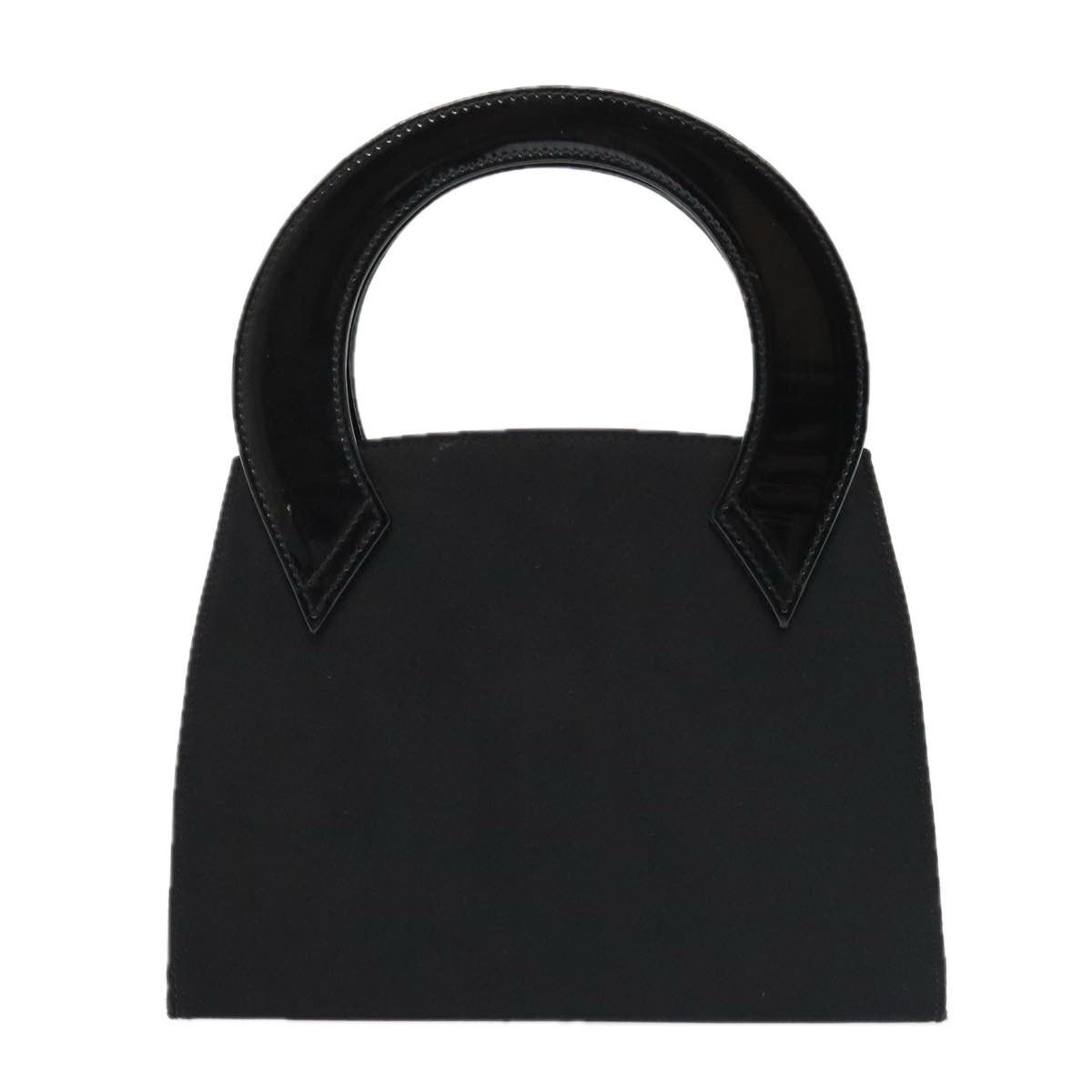 Salvatore Ferragamo Salvatore Ferragamo Hand Bag Satin Black Gold Size ONE SIZE - 2 Thumbnail