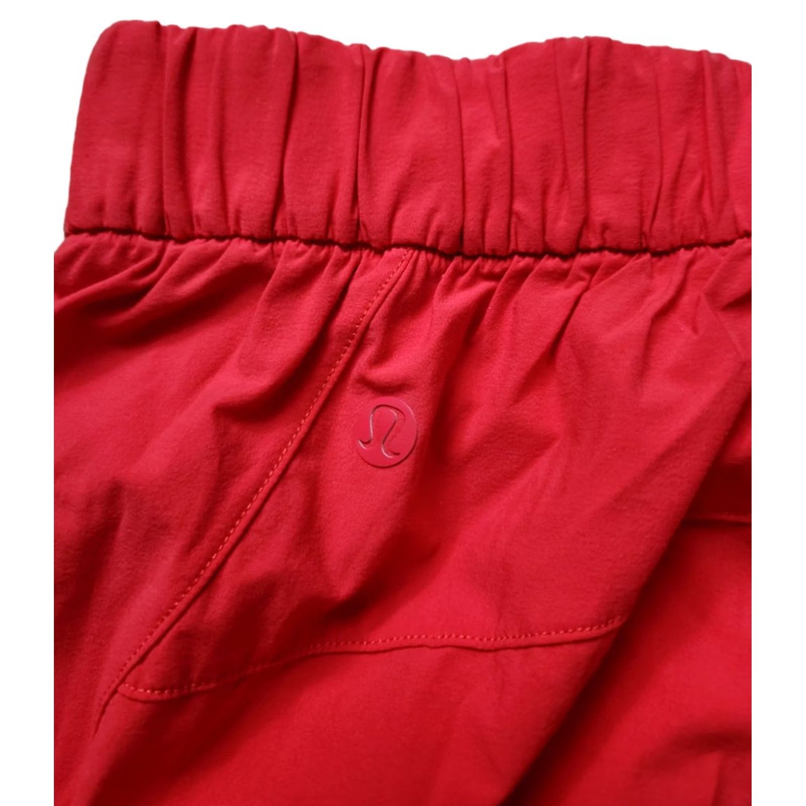 Lululemon Lululemon Your True Trouser Pants Womens 12 Cropped Red Pockets High Rise Activitywear Shorts? (No) Size 34" / US 12 / IT 48 - 4 Thumbnail