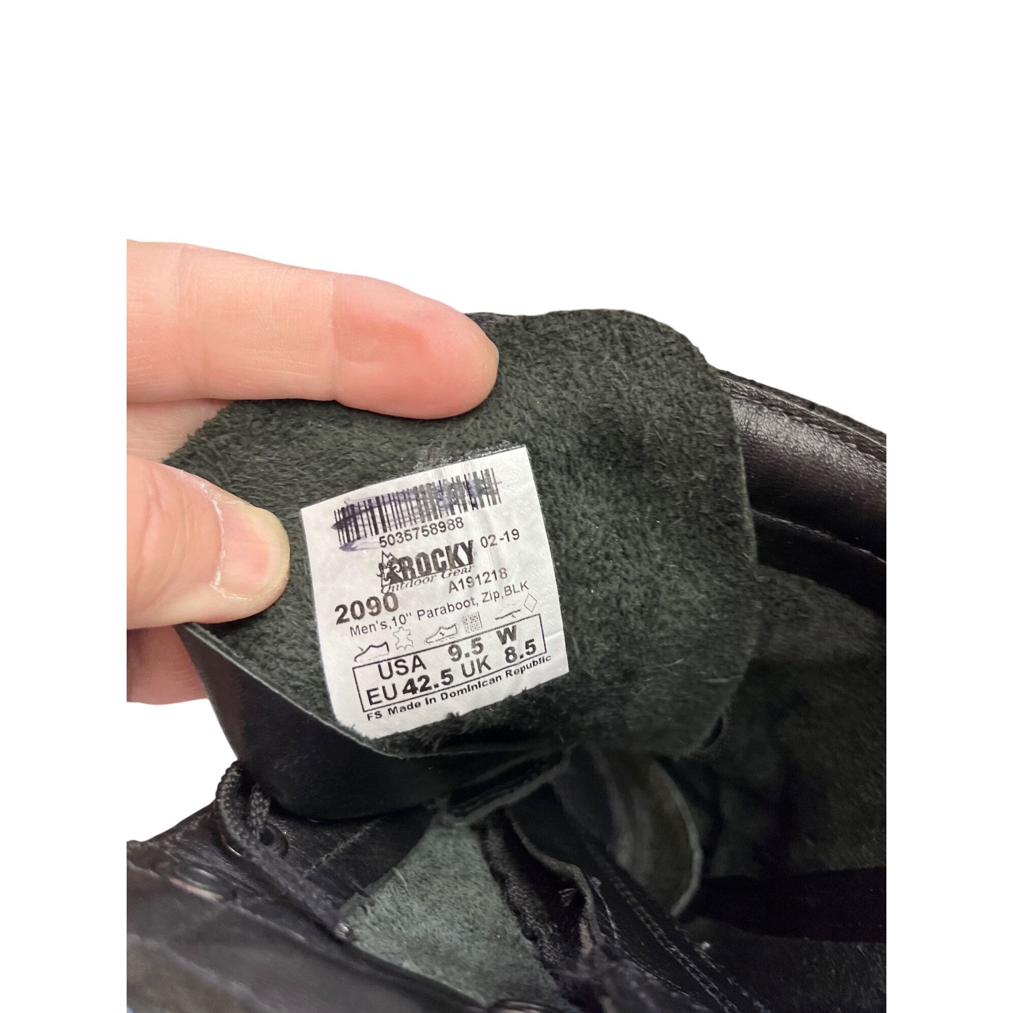 Other Rocky 2090 mens black leather mid calf moto riding para boot Size US 9.5 / EU 42-43 - 8 Thumbnail