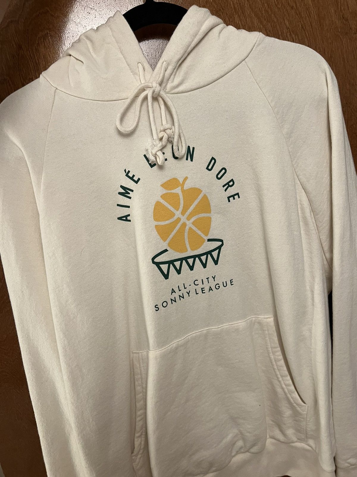 image of Aime Leon Dore x New Balance Sonny League Hoodie Size Large in White, Men's