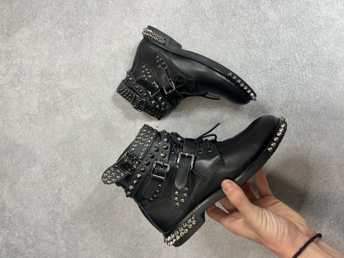Yves Saint Laurent YvesSaintLaurent Luxury Biker Leather hype archival shoes Size US 7.5 / IT 37.5 - 3 Thumbnail
