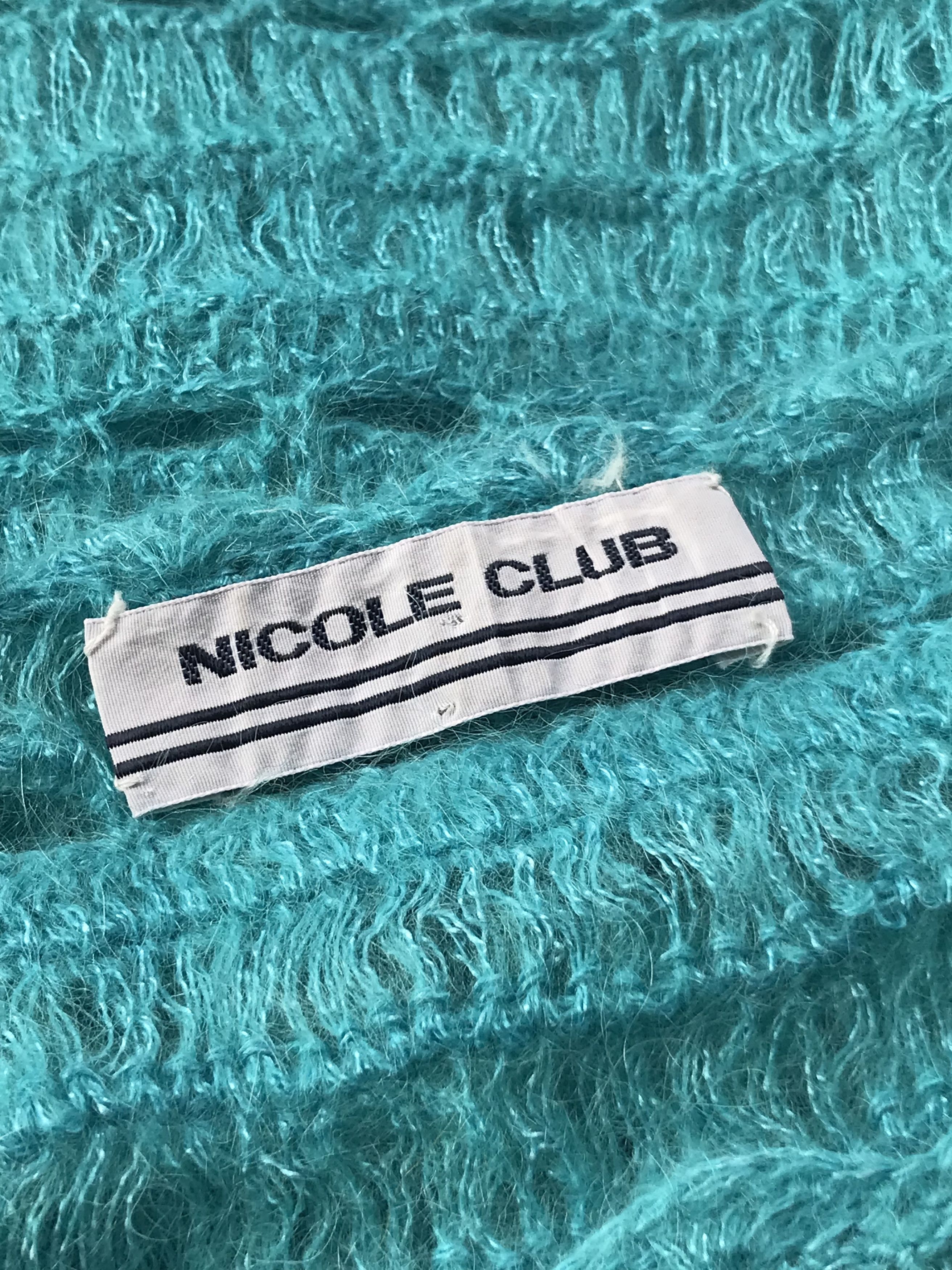 Nicole Club Nicole Club Mohair Butterfly Open Knitted Fish Net Size S / US 4 / IT 40 - 6 Thumbnail