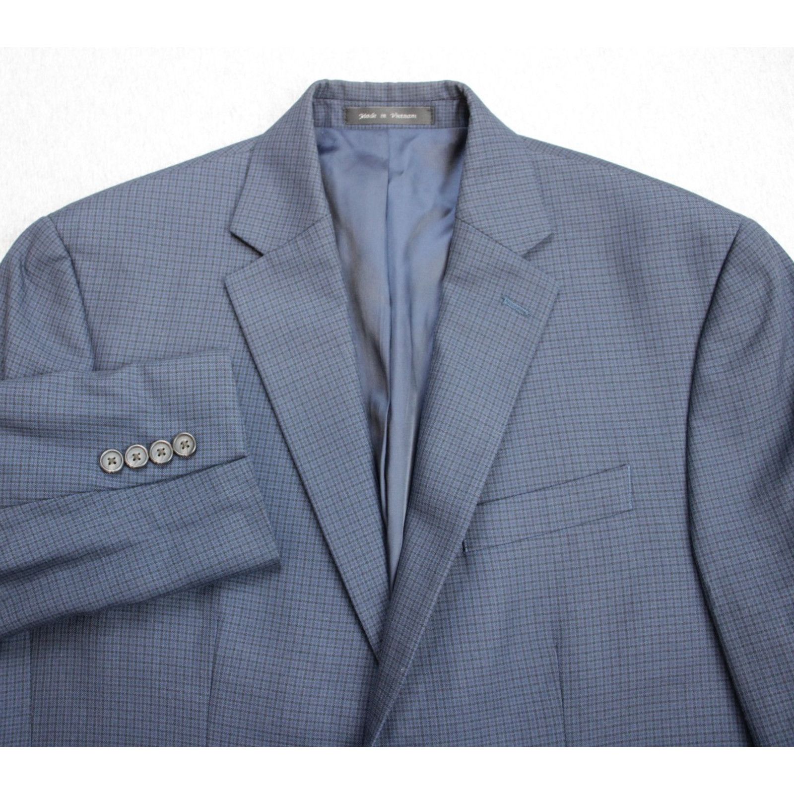 Lauren Ralph Lauren Lauren Ralph Lauren Blazer Mens Size 40R Navy Blue Check Size 40R - 1 Thumbnail