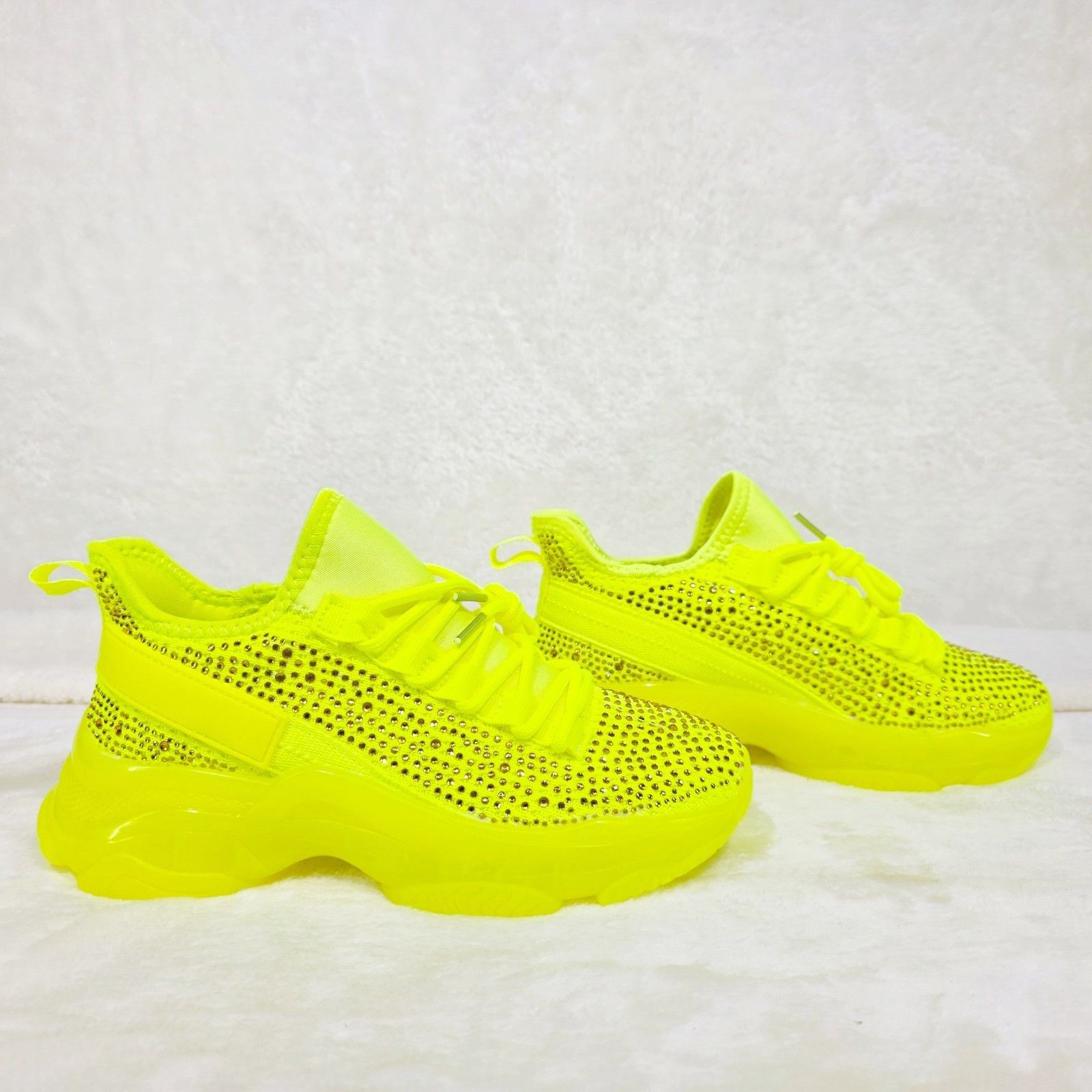 Other Frey Bright Neon Yellow Jelly Sole Slip On Pull Tie Comfy R Size US 6 / IT 36 - 4 Thumbnail