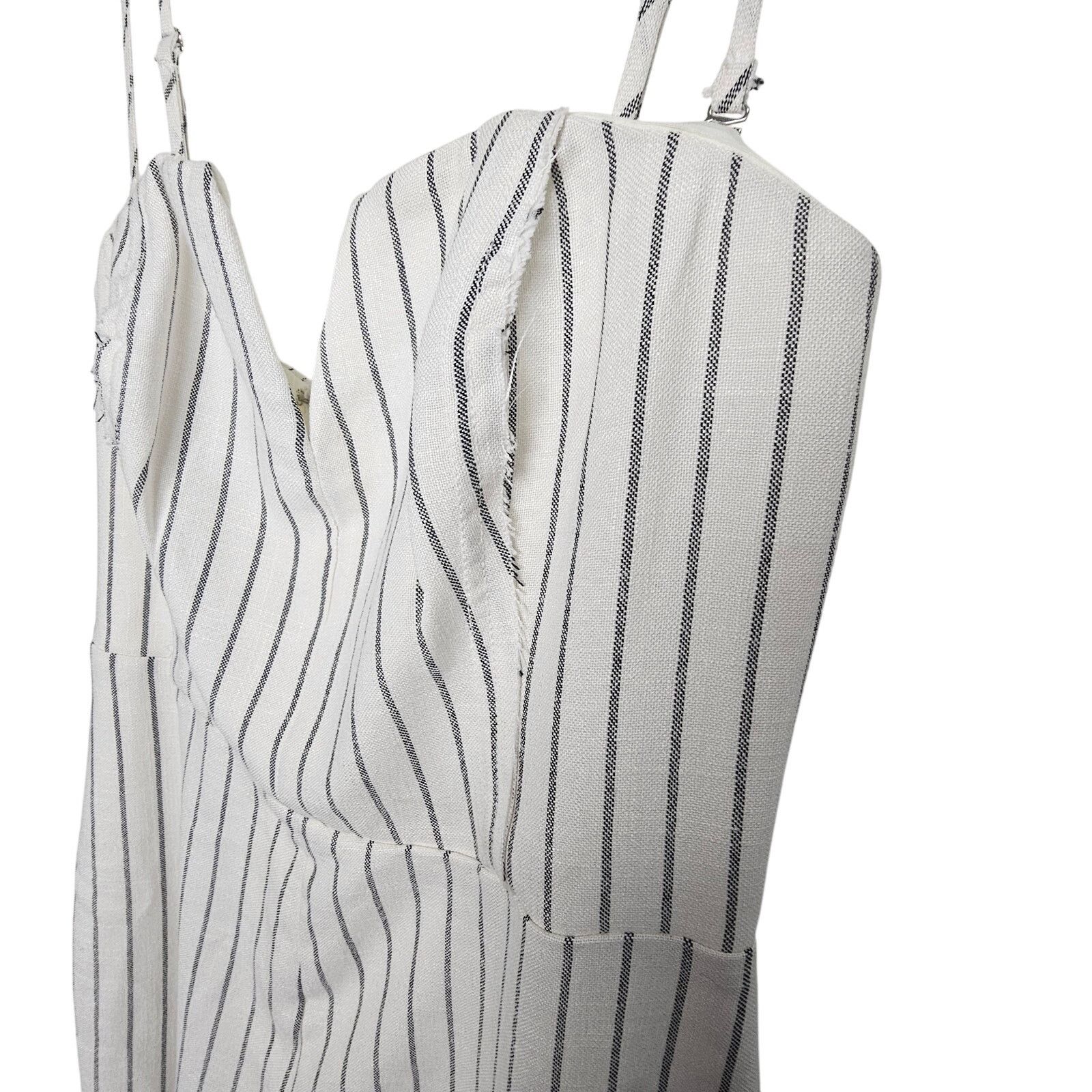 REVOLVE NEW NBD Revolve Black White Striped Jumpsuit Women M Boning Size 30" / US 8 / IT 44 - 5 Thumbnail