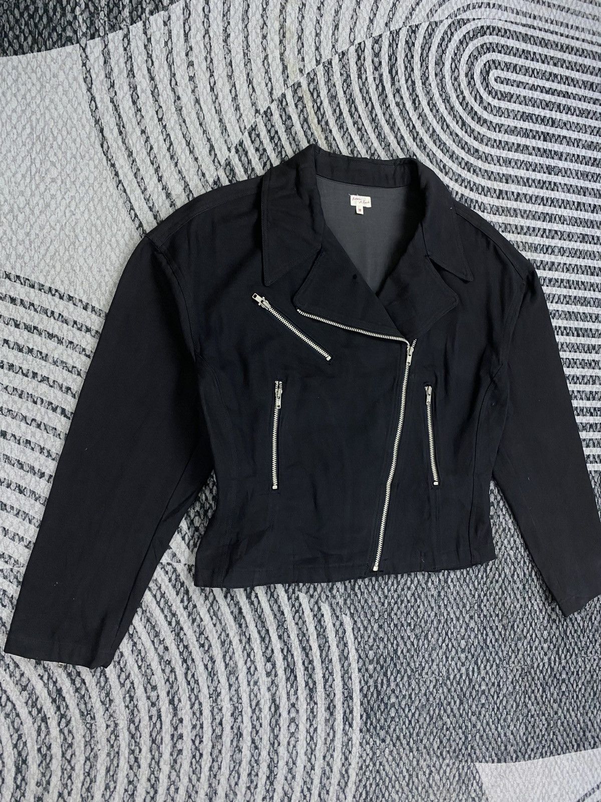 ADAM ET ROPE Vintage Adam Et Rope Double Collar Bikers Jacket Size S / US 4 / IT 40 - 3 Thumbnail