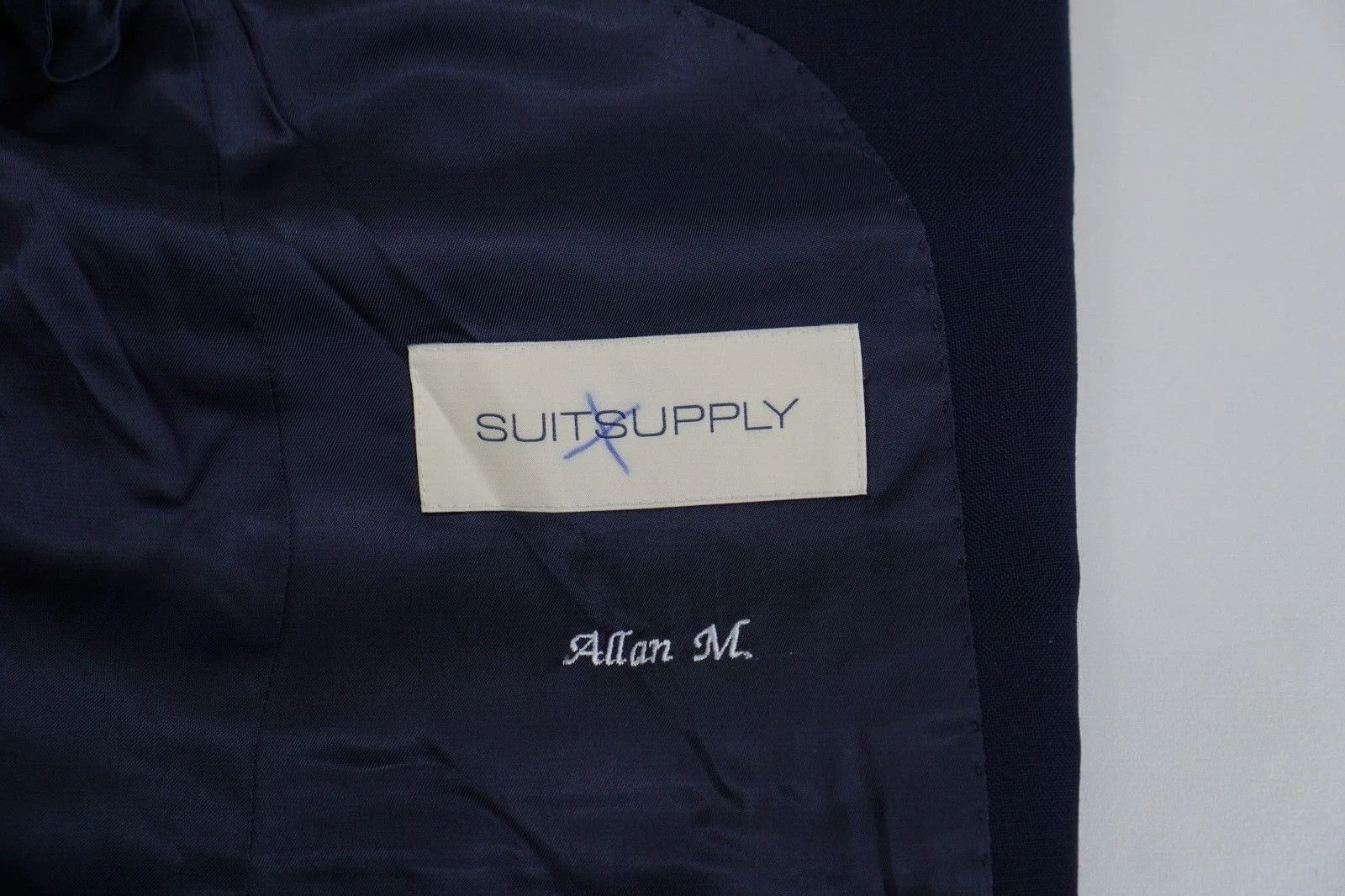 Suitsupply Men Suitsupply Blazer La Spalla Navy Blue Wool Size 22 US34S Size 34S - 5 Thumbnail