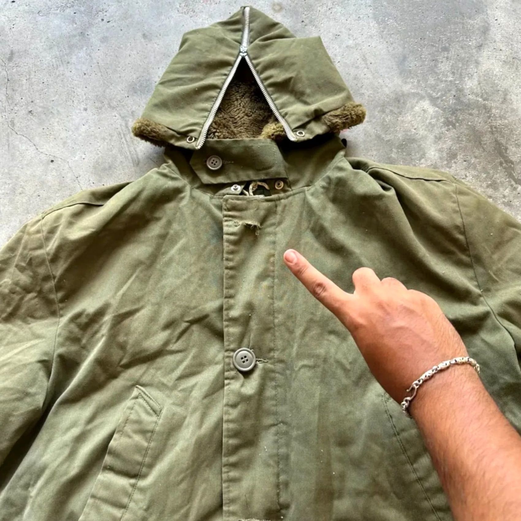 Vintage VINTAGE U.S. Army Military Jacket B-9 Parka XL Mens Green Cotton Jacket Regular Size XL Size US XL / EU 56 / 4 - 3 Thumbnail
