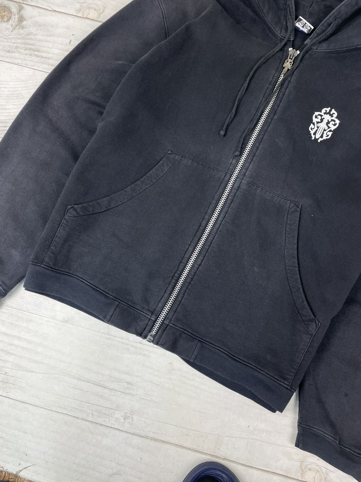 Chrome Hearts Chrome hearts Hoodie Dagger Leather Patch Horseshoe Spellout Size US L / EU 52-54 / 3 - 7 Thumbnail