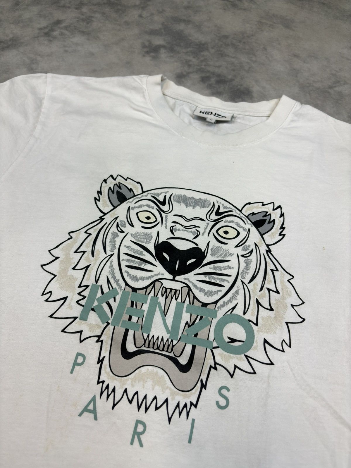 Kenzo Kenzo Tiger Icon Print T Shirth With QR Current season RARE Size US M / EU 48-50 / 2 - 2 Thumbnail