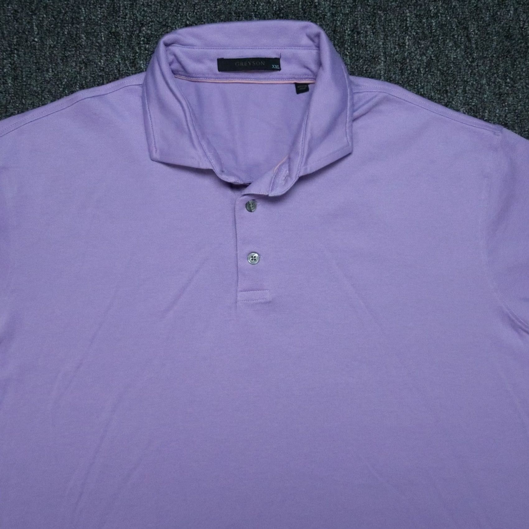 Vintage Greyson Polo Shirt Mens 2XL Purple Golf Polo Short Sleeve Athletic Breathable Lightweight Stretch Shirt Size US XXL / EU 58 / 5 - 2 Thumbnail