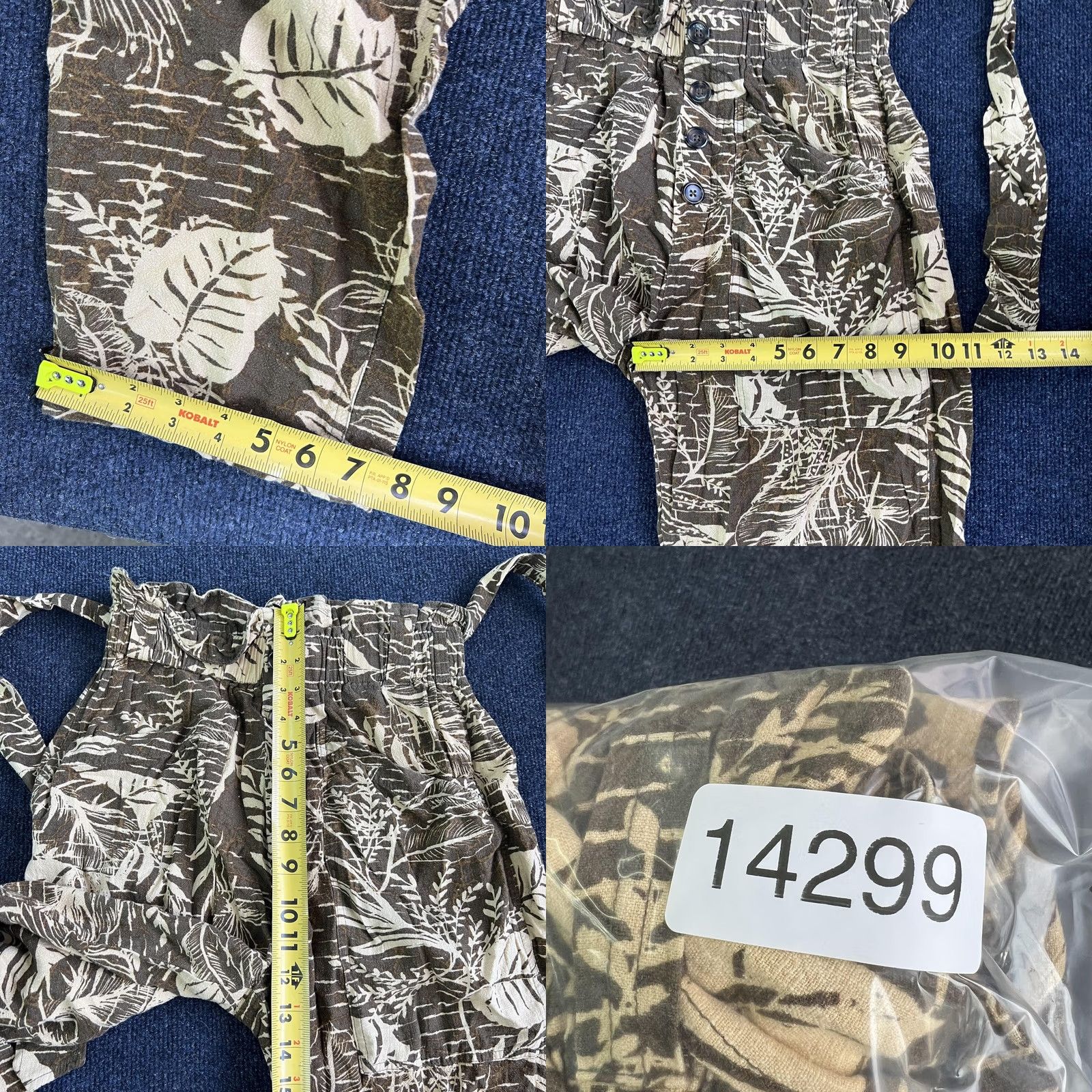 Urban Outfitters Urban Outfitters Pants Womens Small Brown Tropical Leaf Print Paperbag Waist Size 28" / US 6 / IT 42 - 9 Thumbnail
