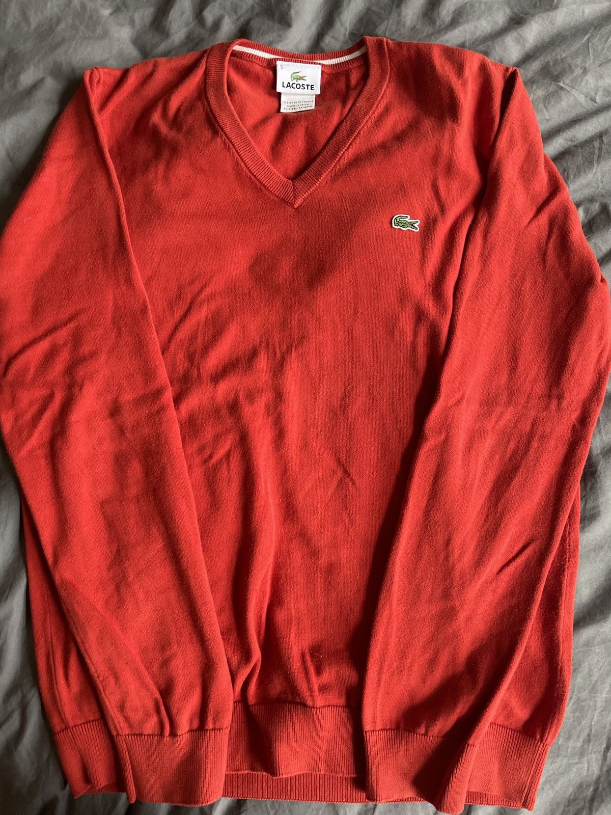 Lacoste V-Shaped Sweater Size US S / EU 44-46 / 1 - 1 Thumbnail